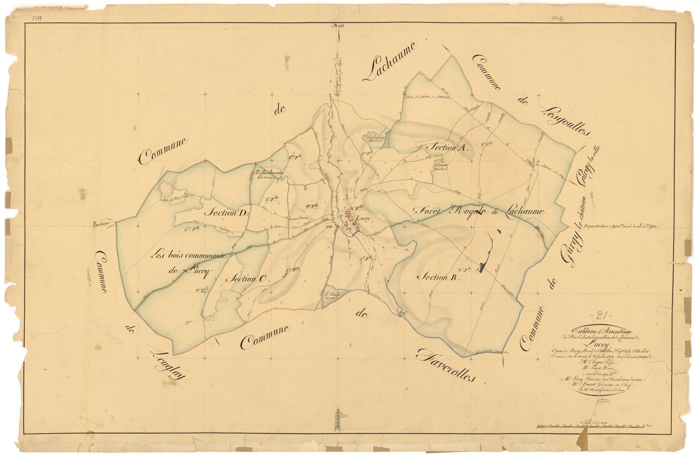 Lucey - Tableau d'assemblage - 3 P PLAN 356/1