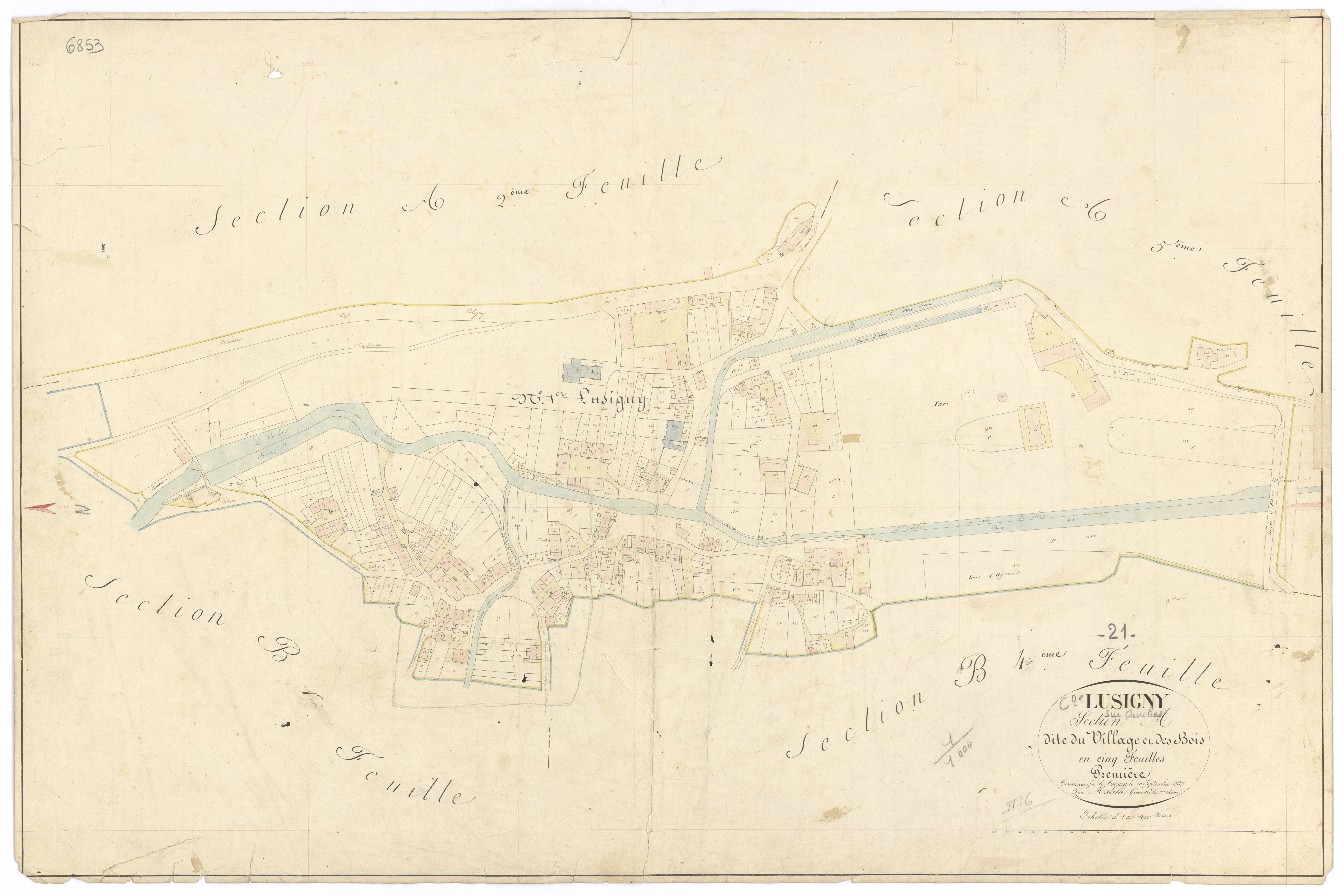Lusigny-sur-Ouche - Section A1 - 3 P PLAN 357/3