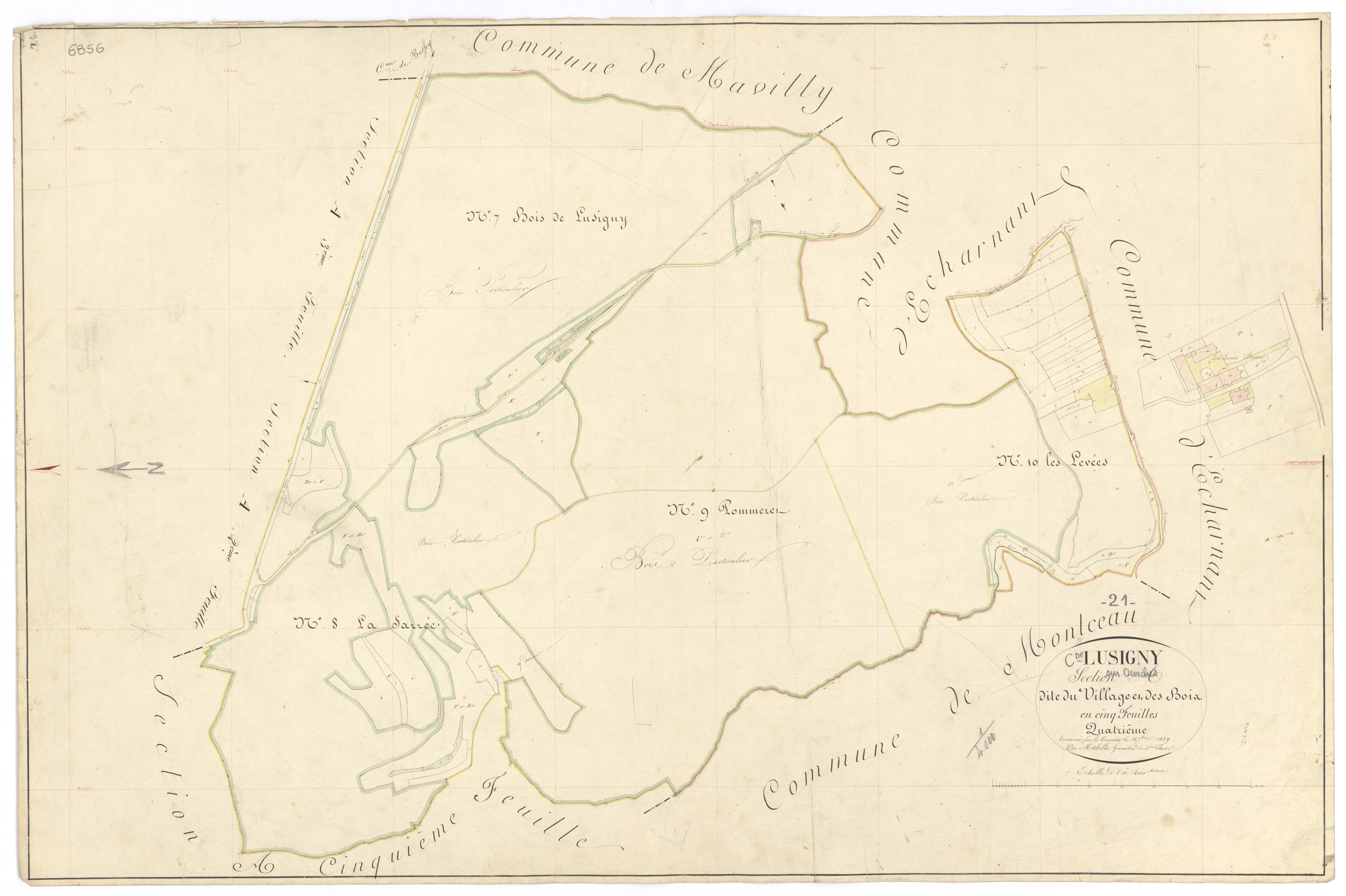 Lusigny-sur-Ouche - Section A4 - 3 P PLAN 357/6