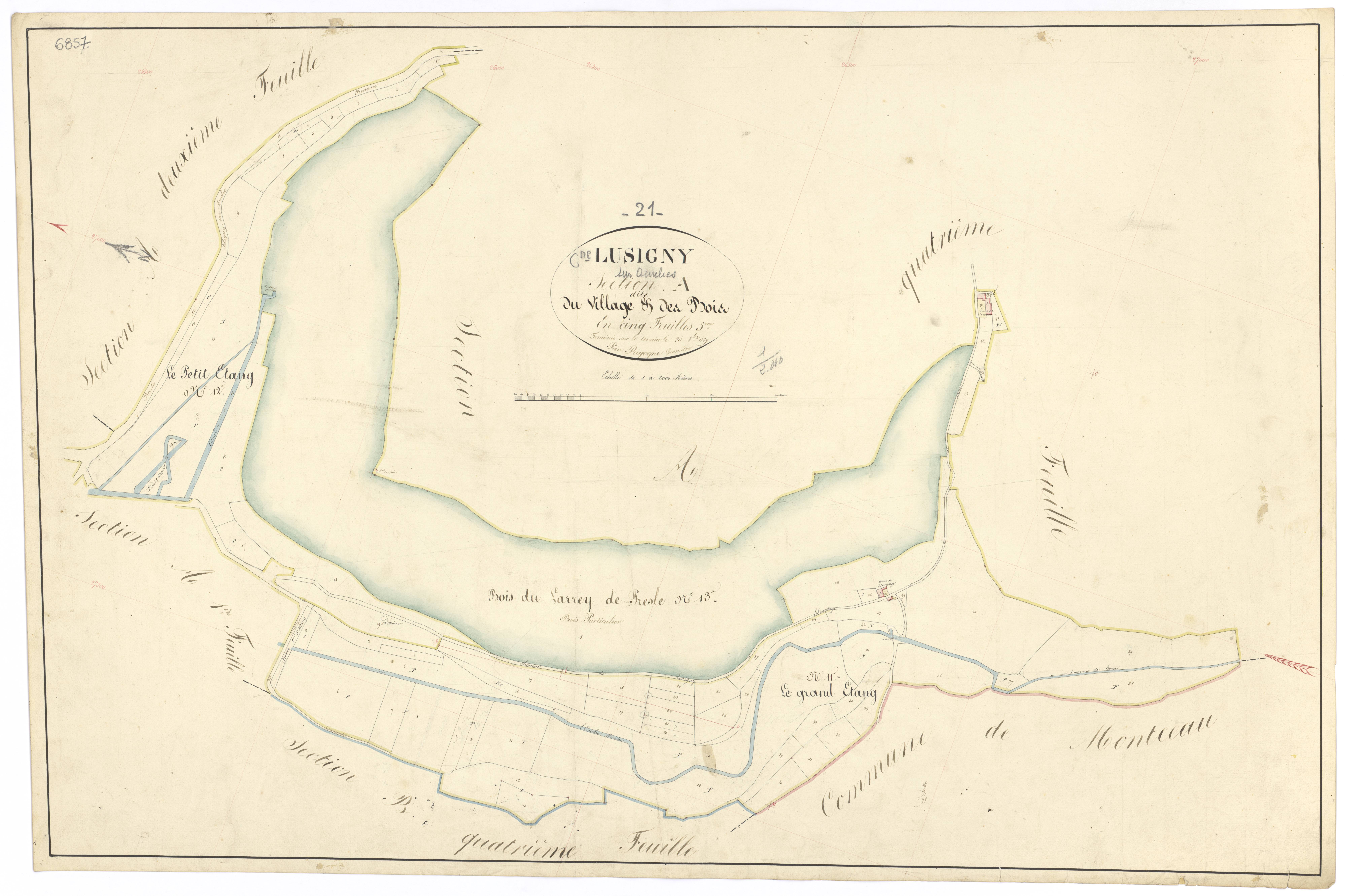 Lusigny-sur-Ouche - Section A5 - 3 P PLAN 357/7