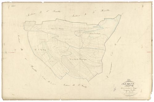 Lusigny-sur-Ouche - Section B4 - 3 P PLAN 357/12
