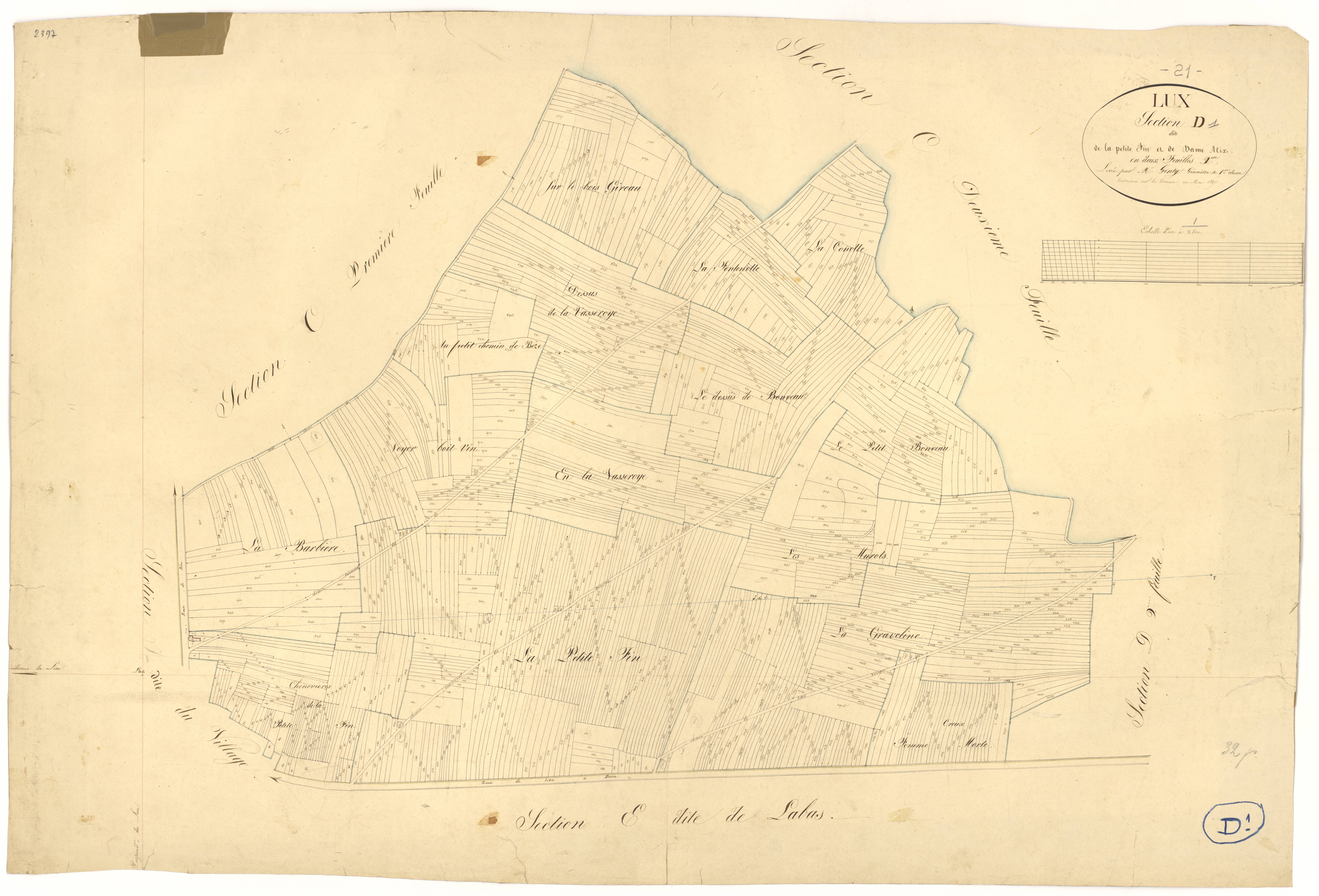 Lux - Section D1 - 3 P PLAN 358/7