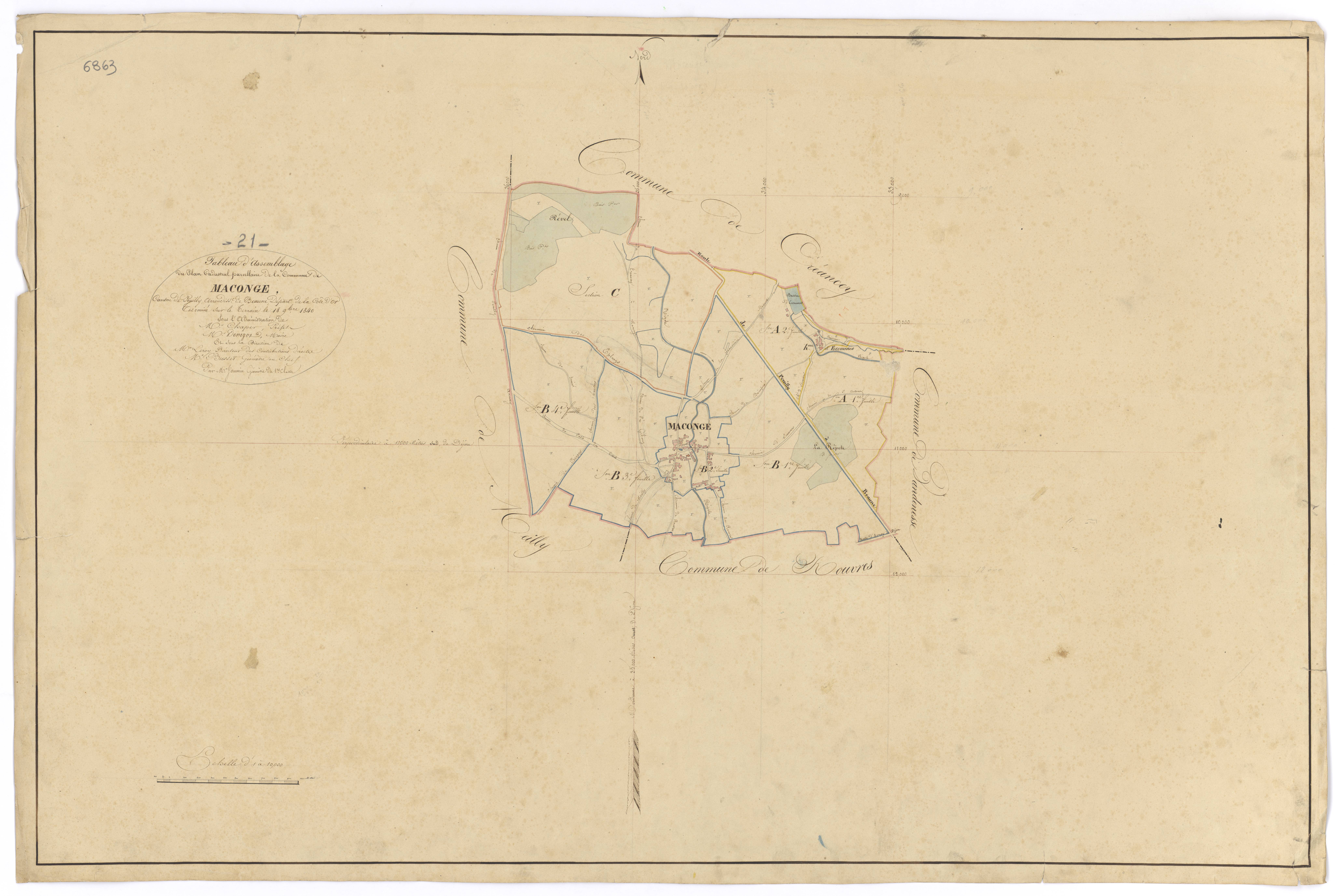 Maconge - Tableau d'assemblage - 3 P PLAN 359/1