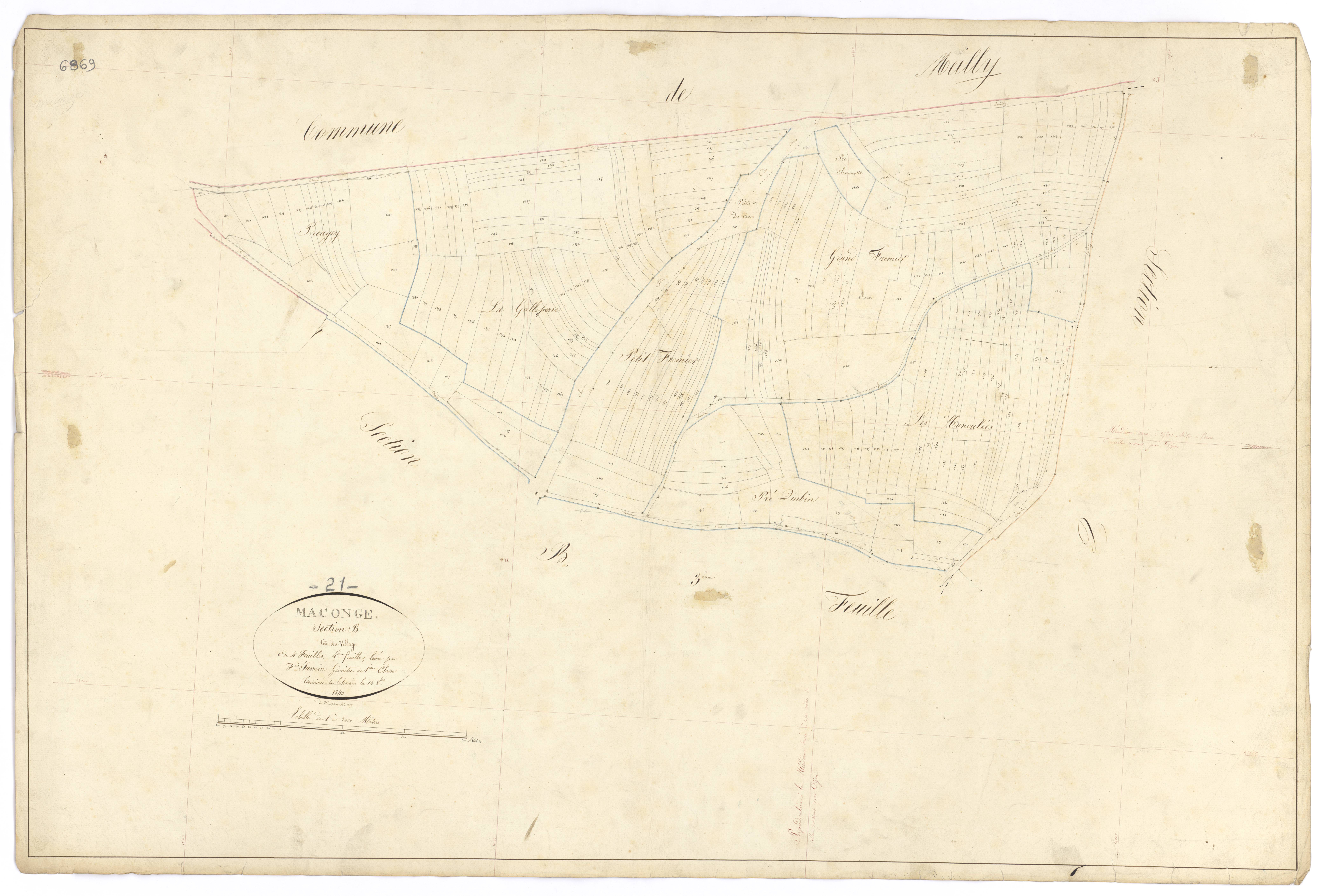 Maconge - Section B4 - 3 P PLAN 359/7