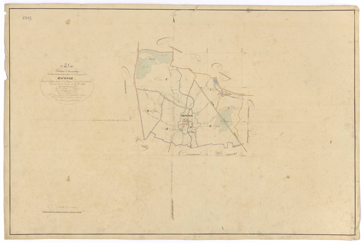 Maconge - Tableau d'assemblage - 3 P PLAN 359/1
