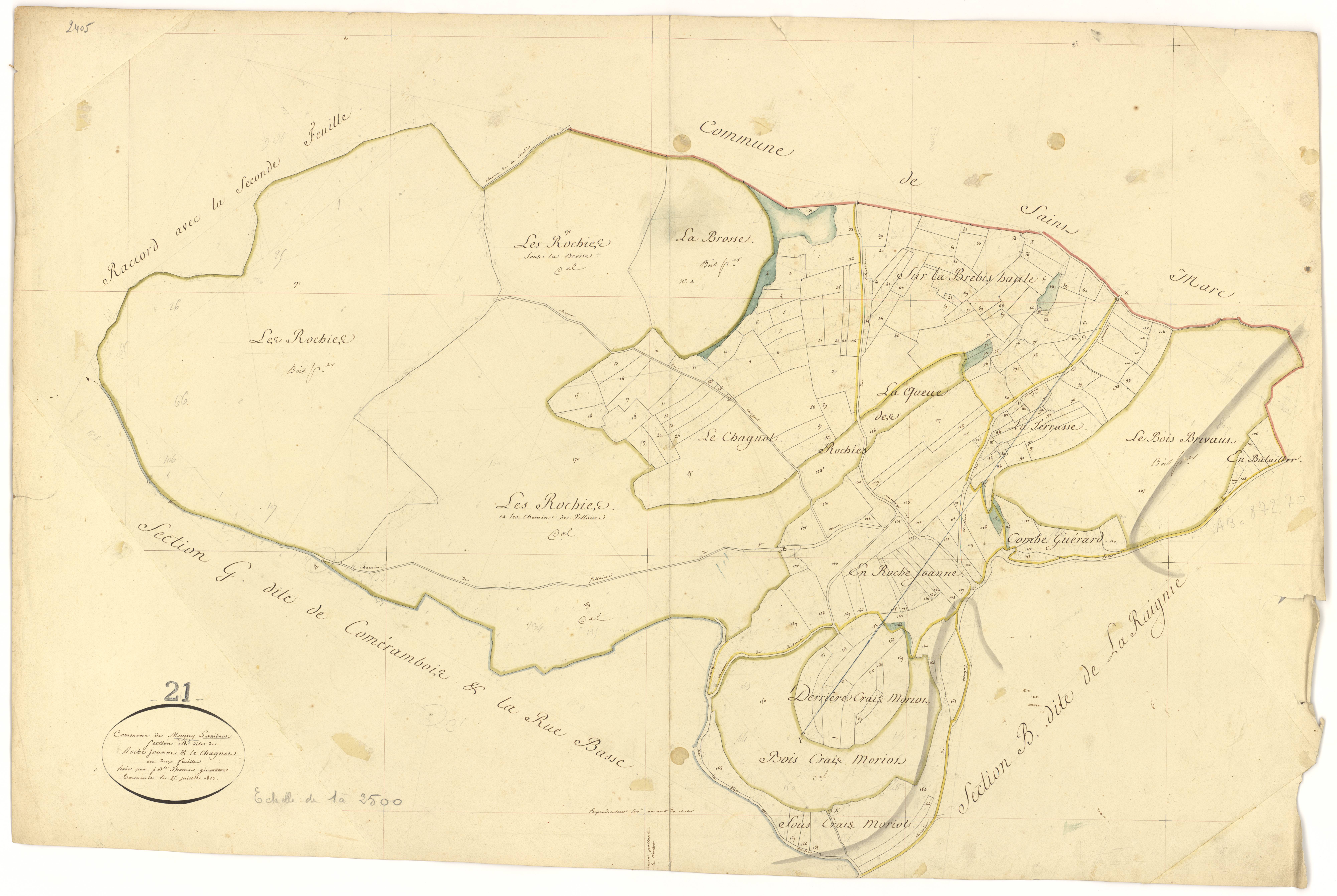 Magny-Lambert - Section A1 - 3 P PLAN 361/2
