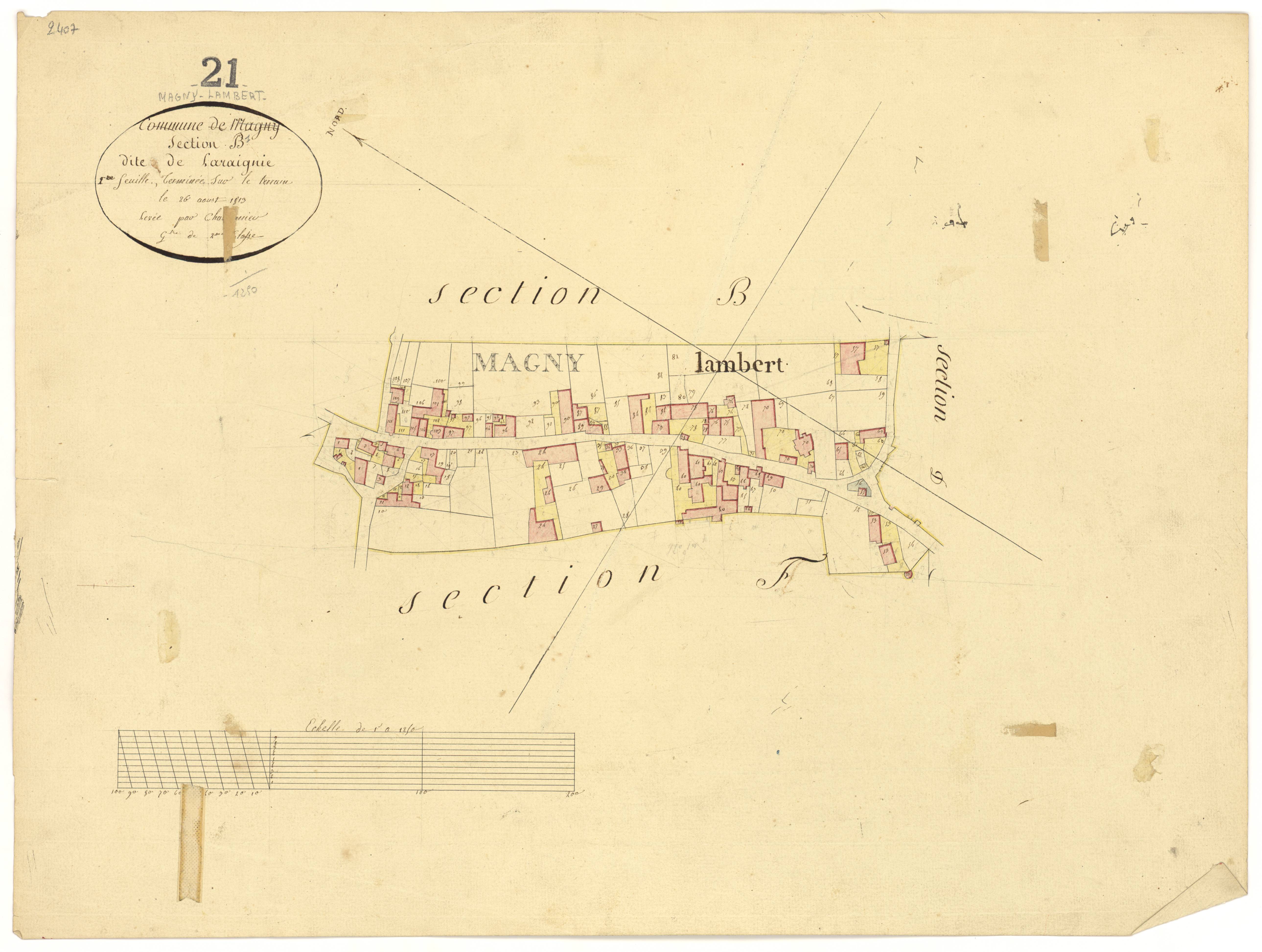 Magny-Lambert - Section B1 - 3 P PLAN 361/4