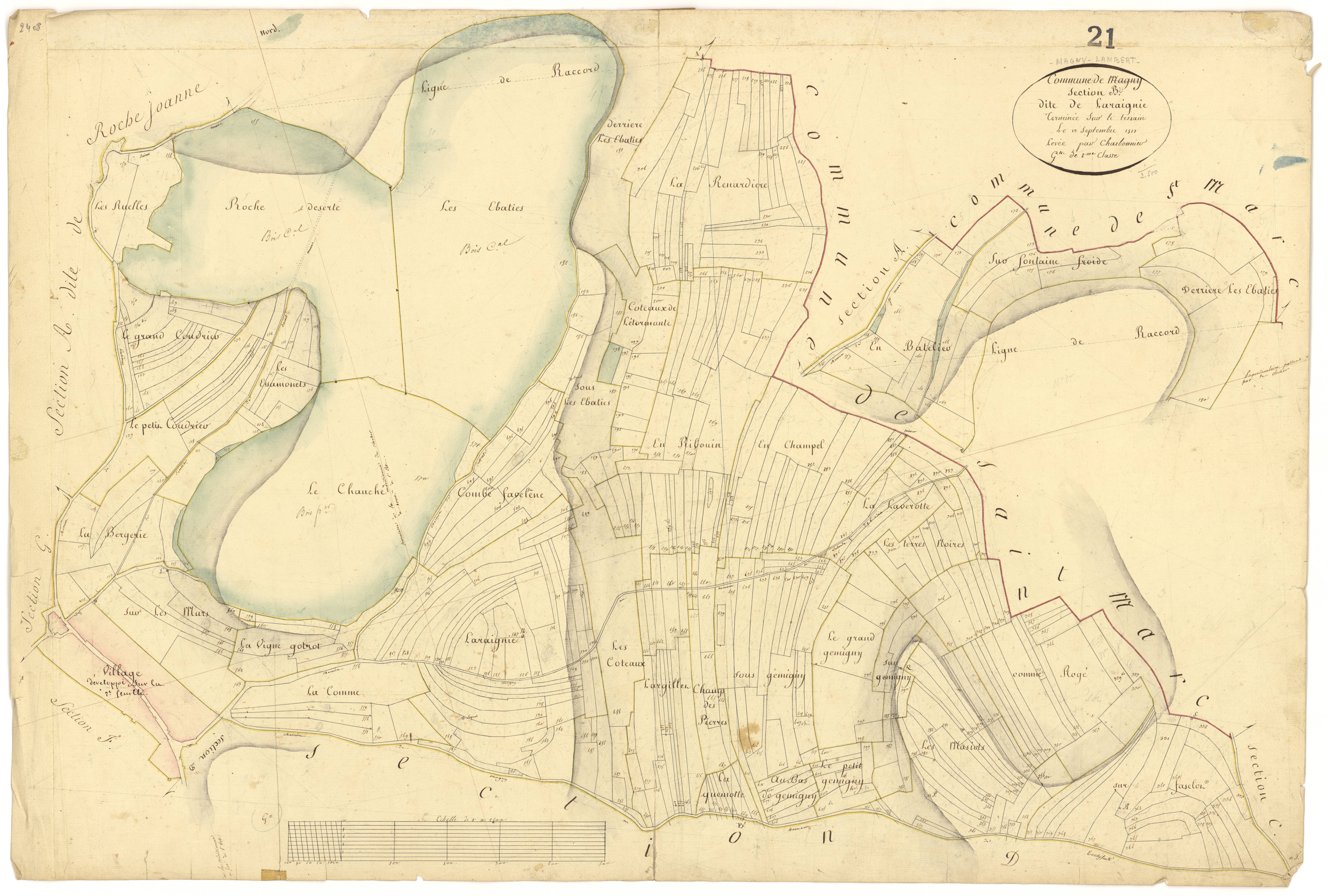 Magny-Lambert - Section B2 - 3 P PLAN 361/5