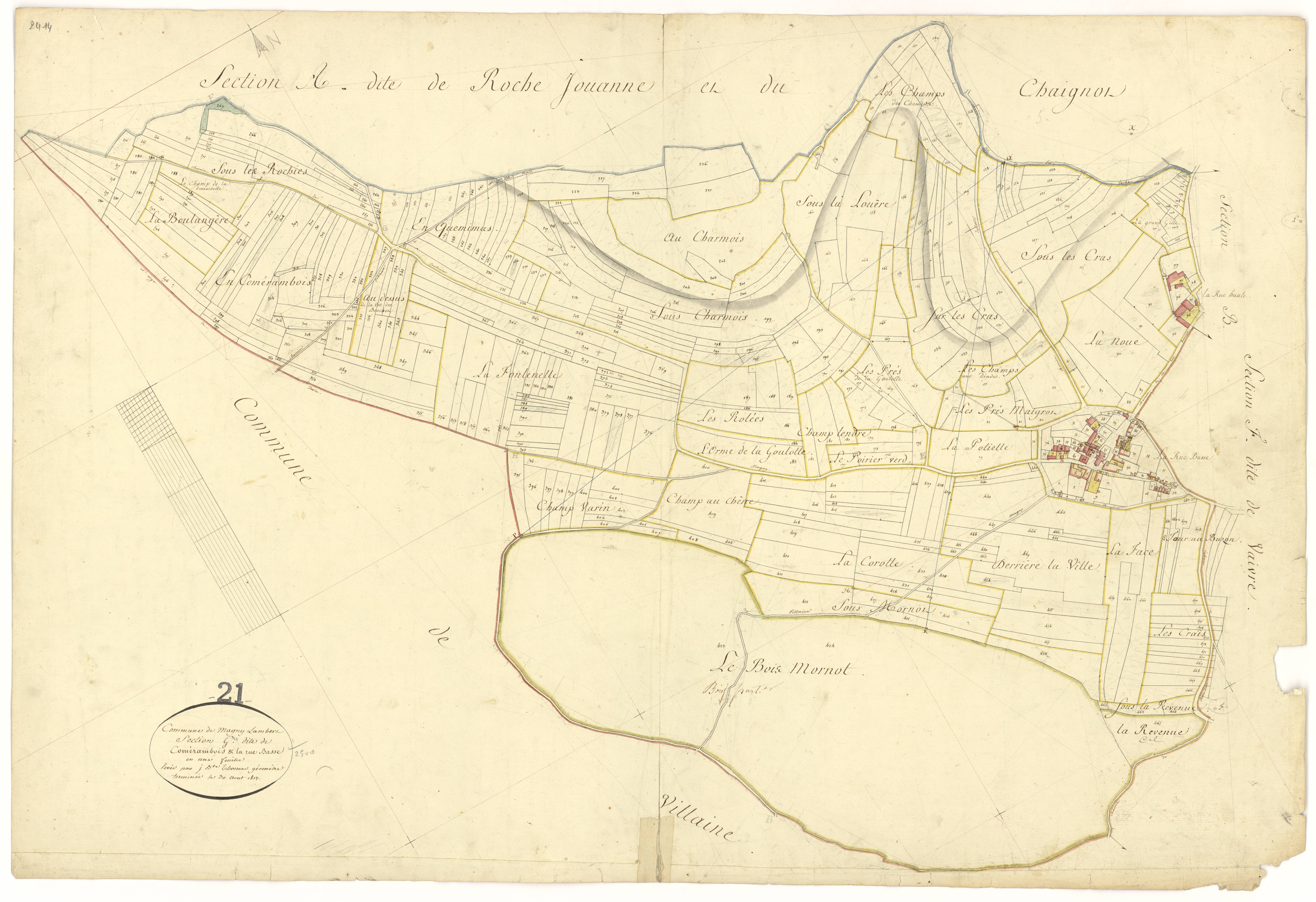 Magny-Lambert - Section G - 3 P PLAN 361/11