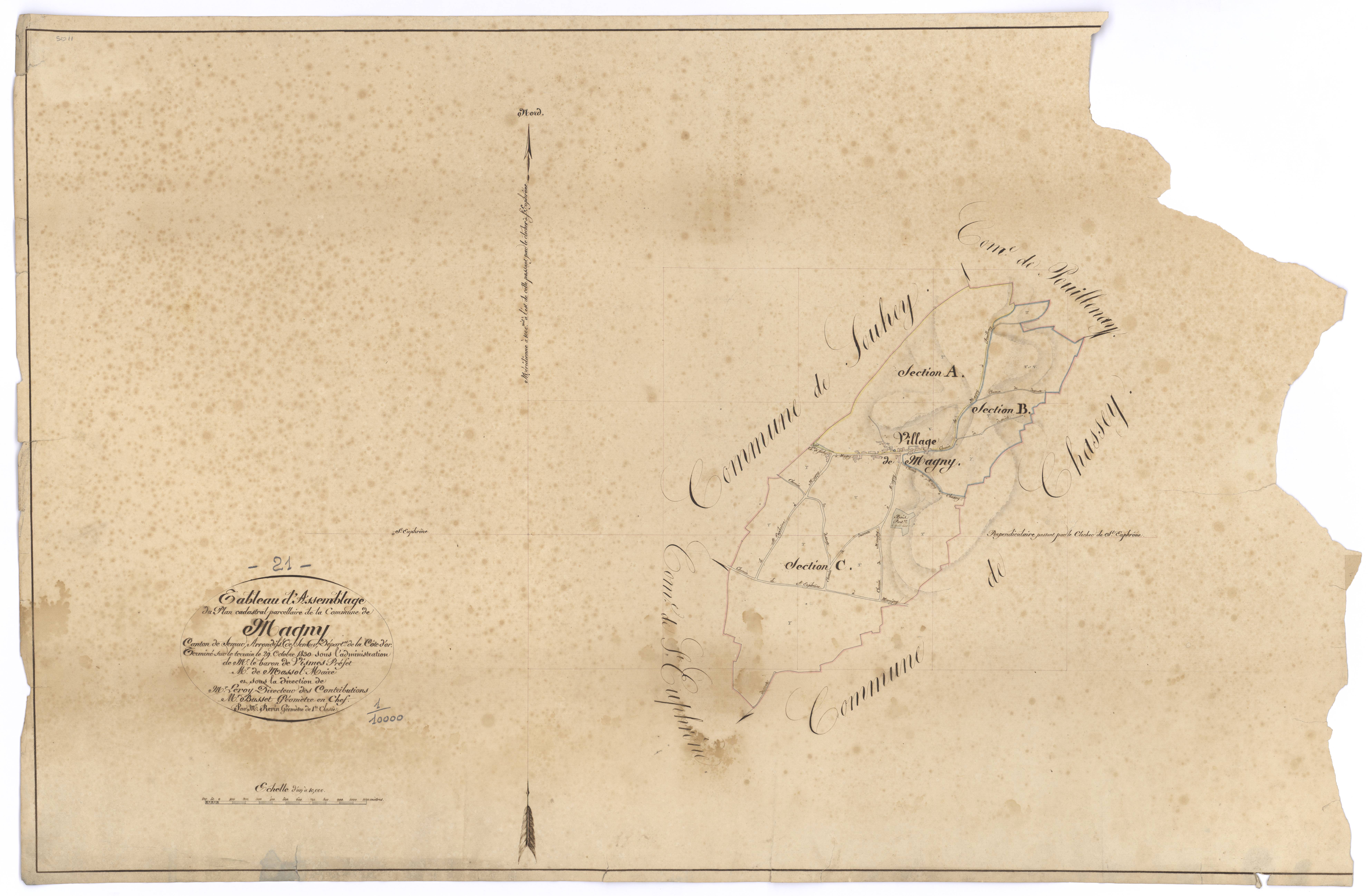 Magny-la-Ville - Tableau d'assemblage - 3 P PLAN 362/1