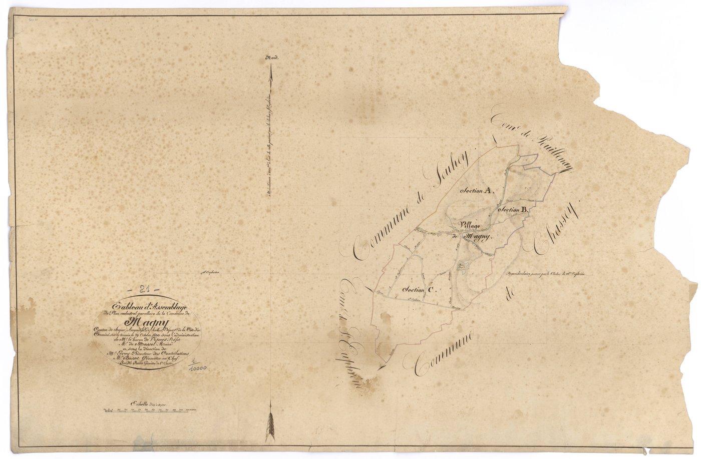 Magny-la-Ville - Tableau d'assemblage - 3 P PLAN 362/1