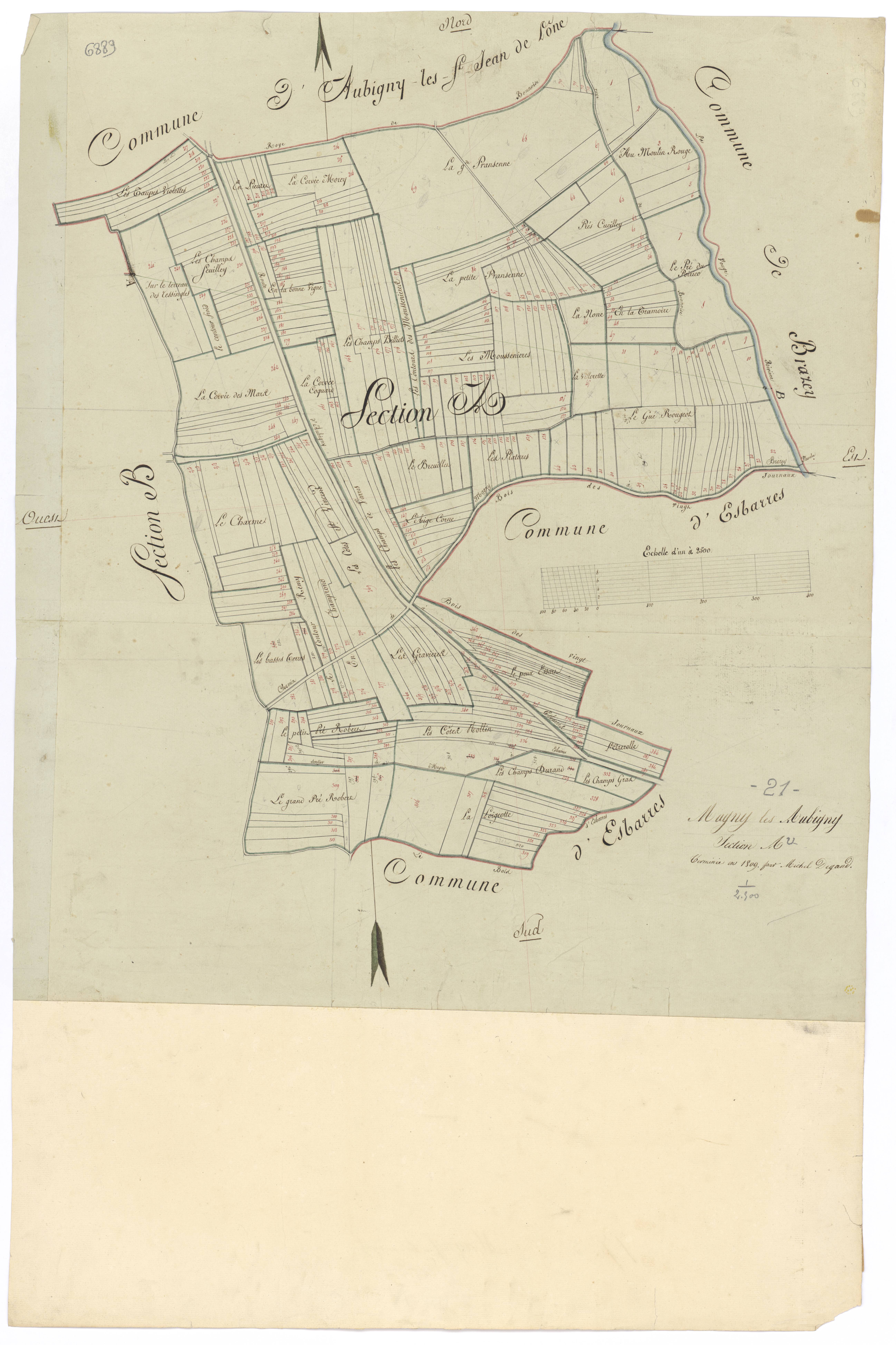 Magny-lès-Aubigny - Section A - 3 P PLAN 363/2