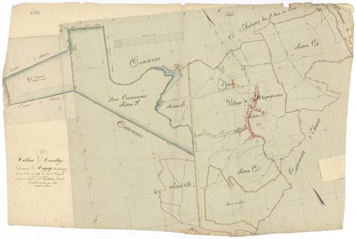 Magny-lès-Aubigny - Tableau d'assemblage - 3 P PLAN 363/1