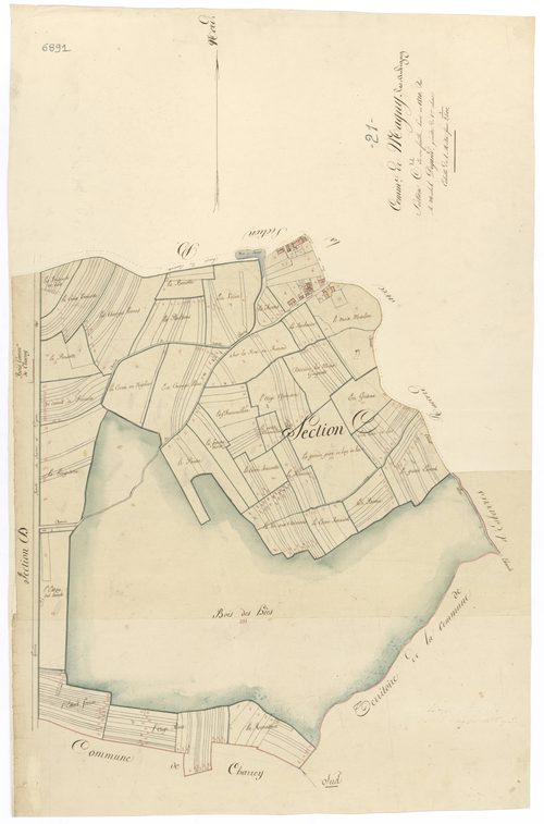 Magny-lès-Aubigny - Section C - 3 P PLAN 363/4