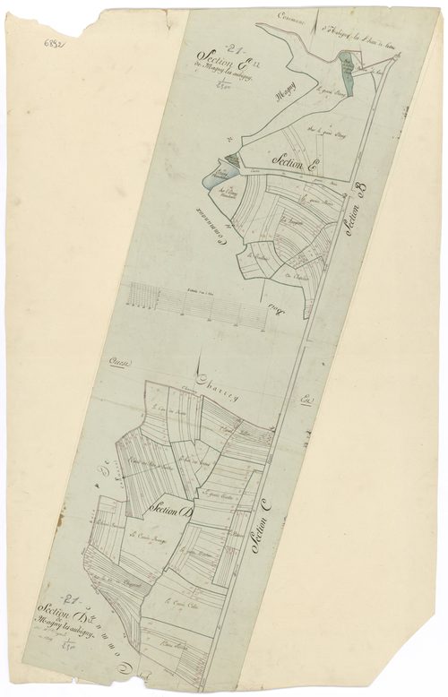 Magny-lès-Aubigny - Sections D et E - 3 P PLAN 363/5