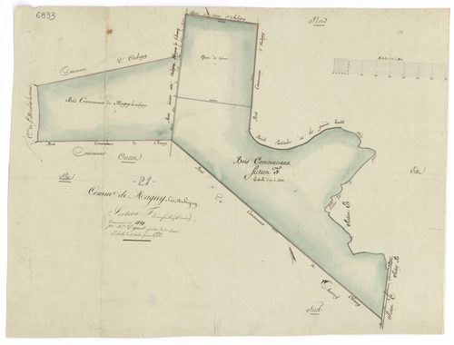 Magny-lès-Aubigny - Section F - 3 P PLAN 363/6