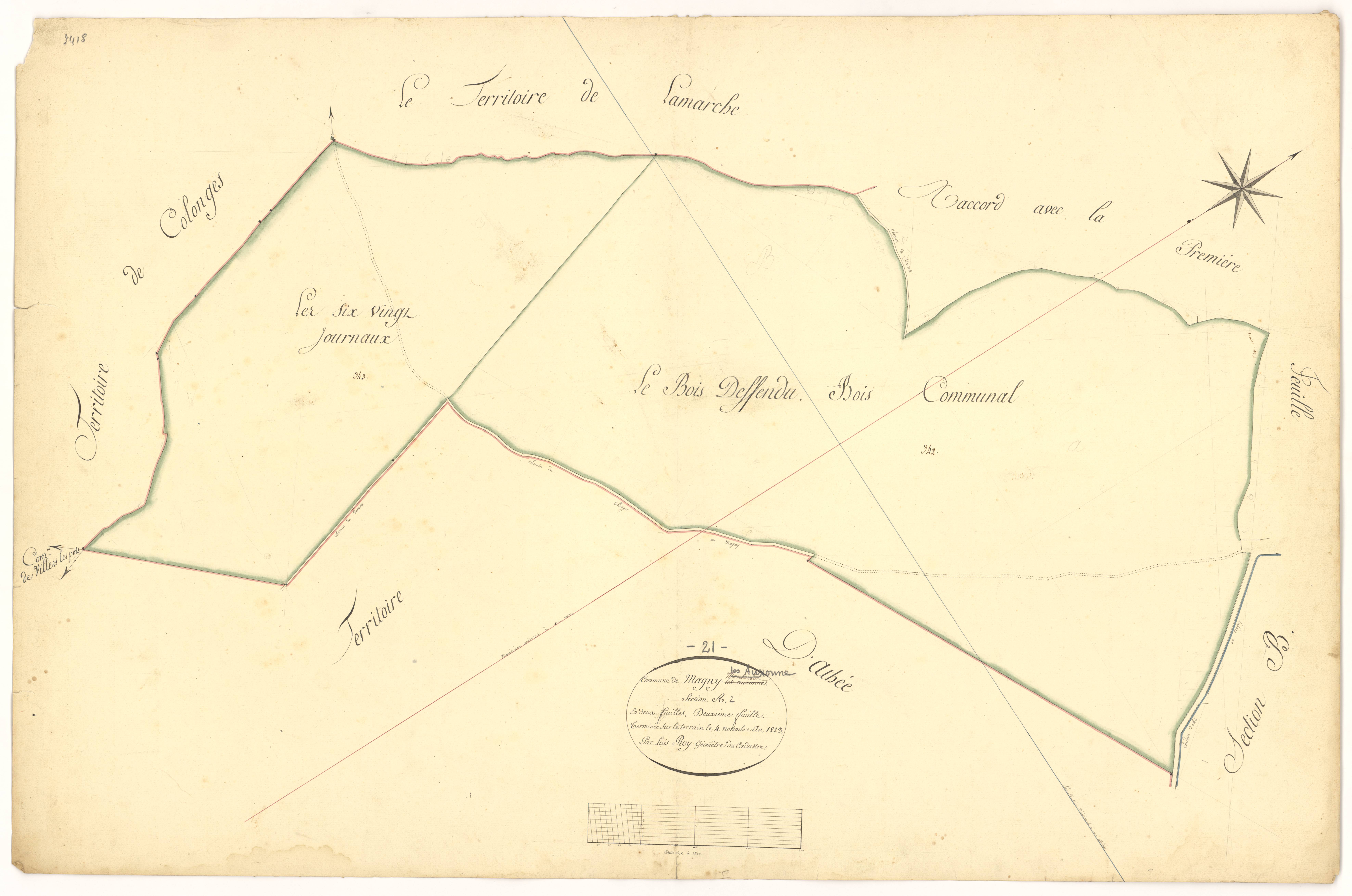 Magny-Montarlot - Section A2 - 3 P PLAN 364/4