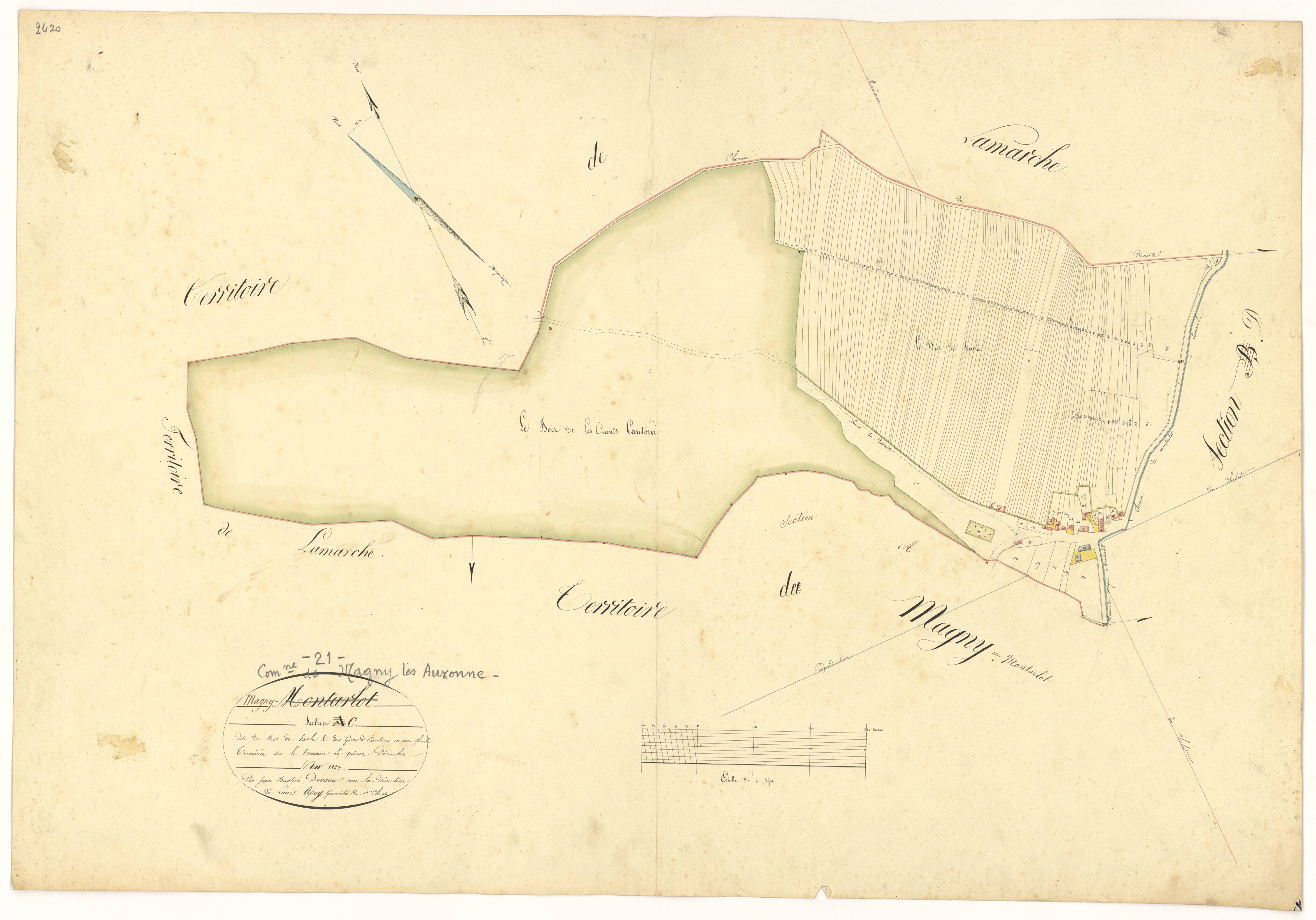 Magny-Montarlot - Section C - 3 P PLAN 364/6