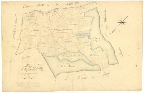 Magny-Montarlot - Section B - 3 P PLAN 364/5