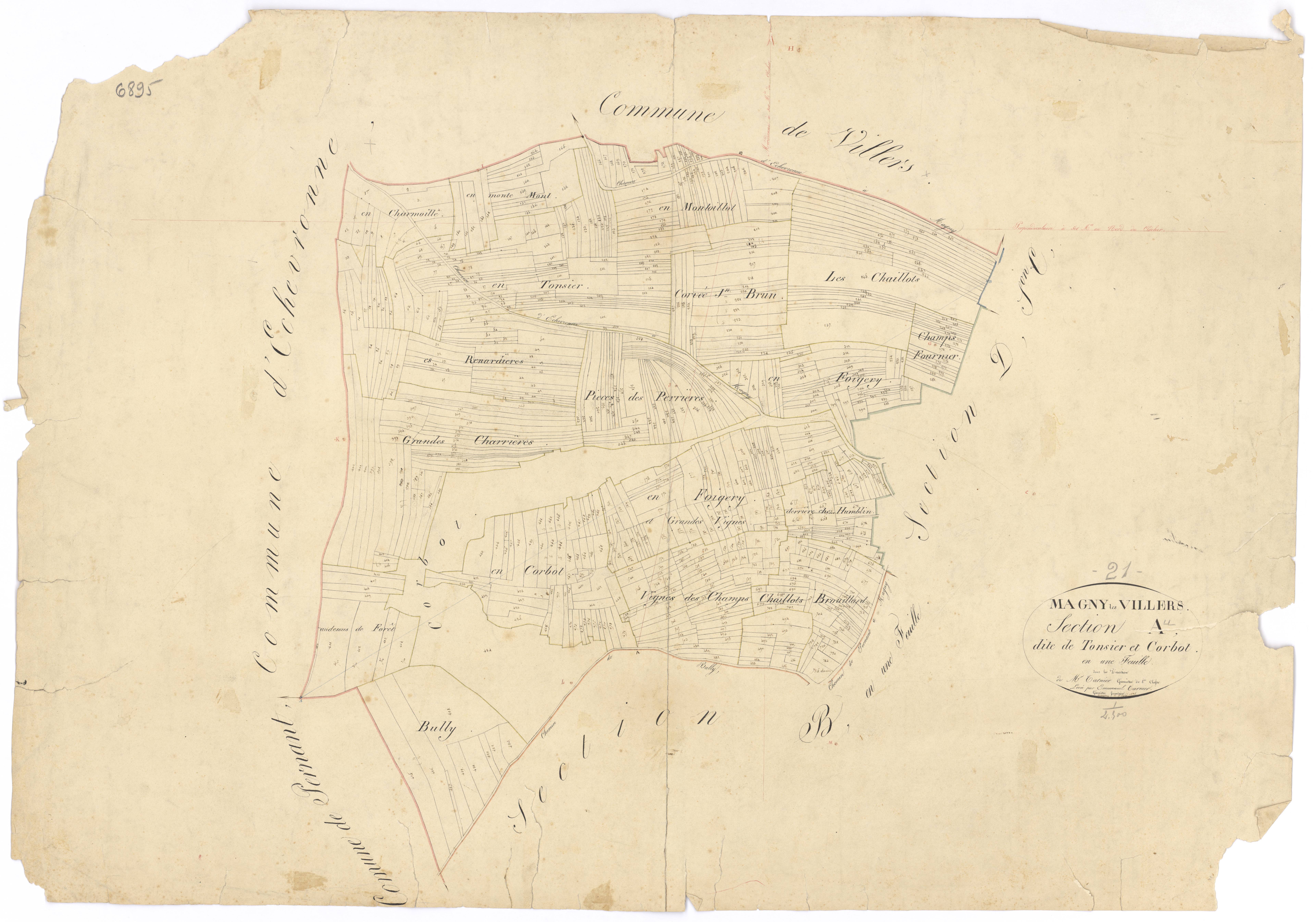 Magny-lès-Villers - Section A - 3 P PLAN 365/2