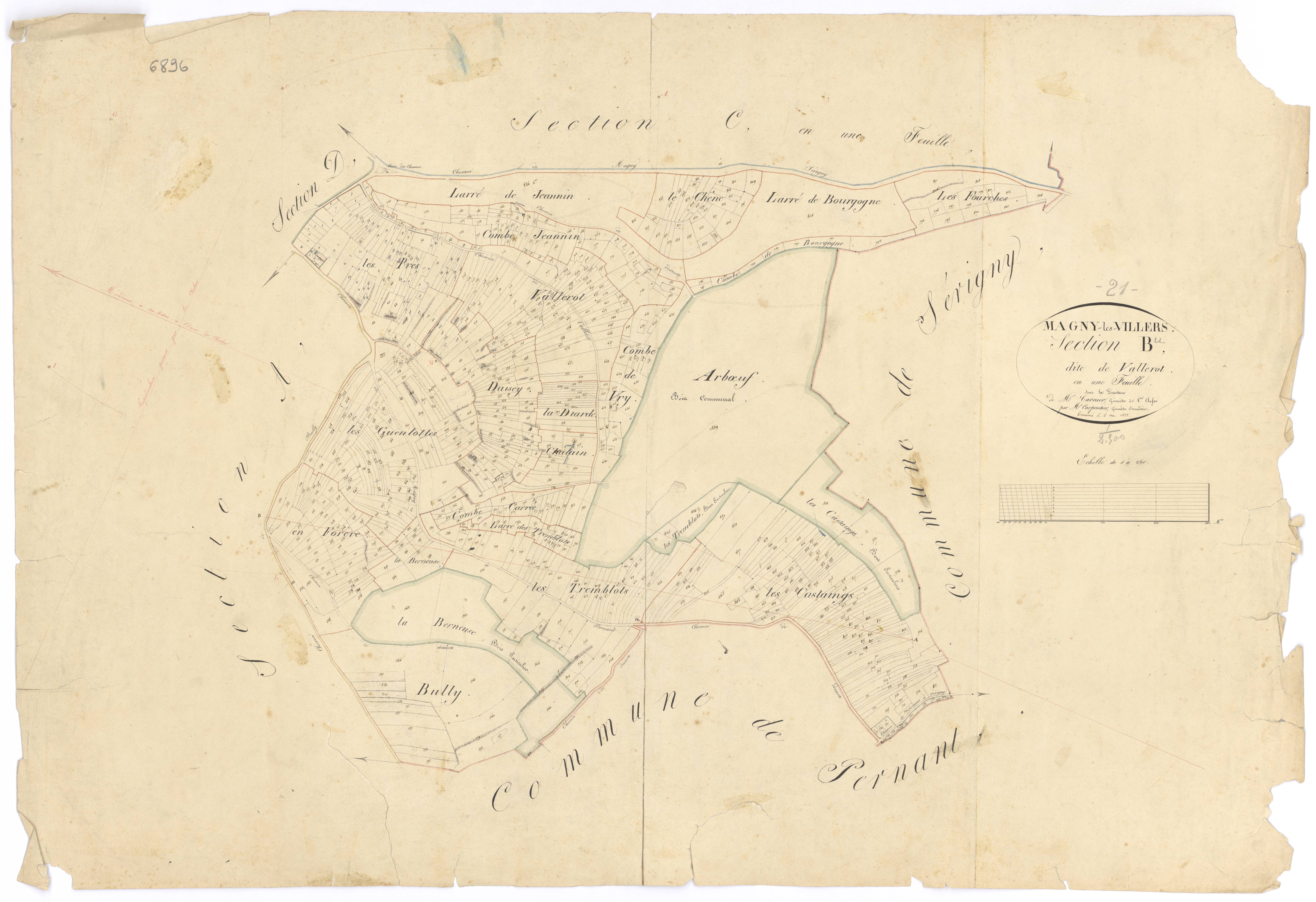 Magny-lès-Villers - Section B - 3 P PLAN 365/3