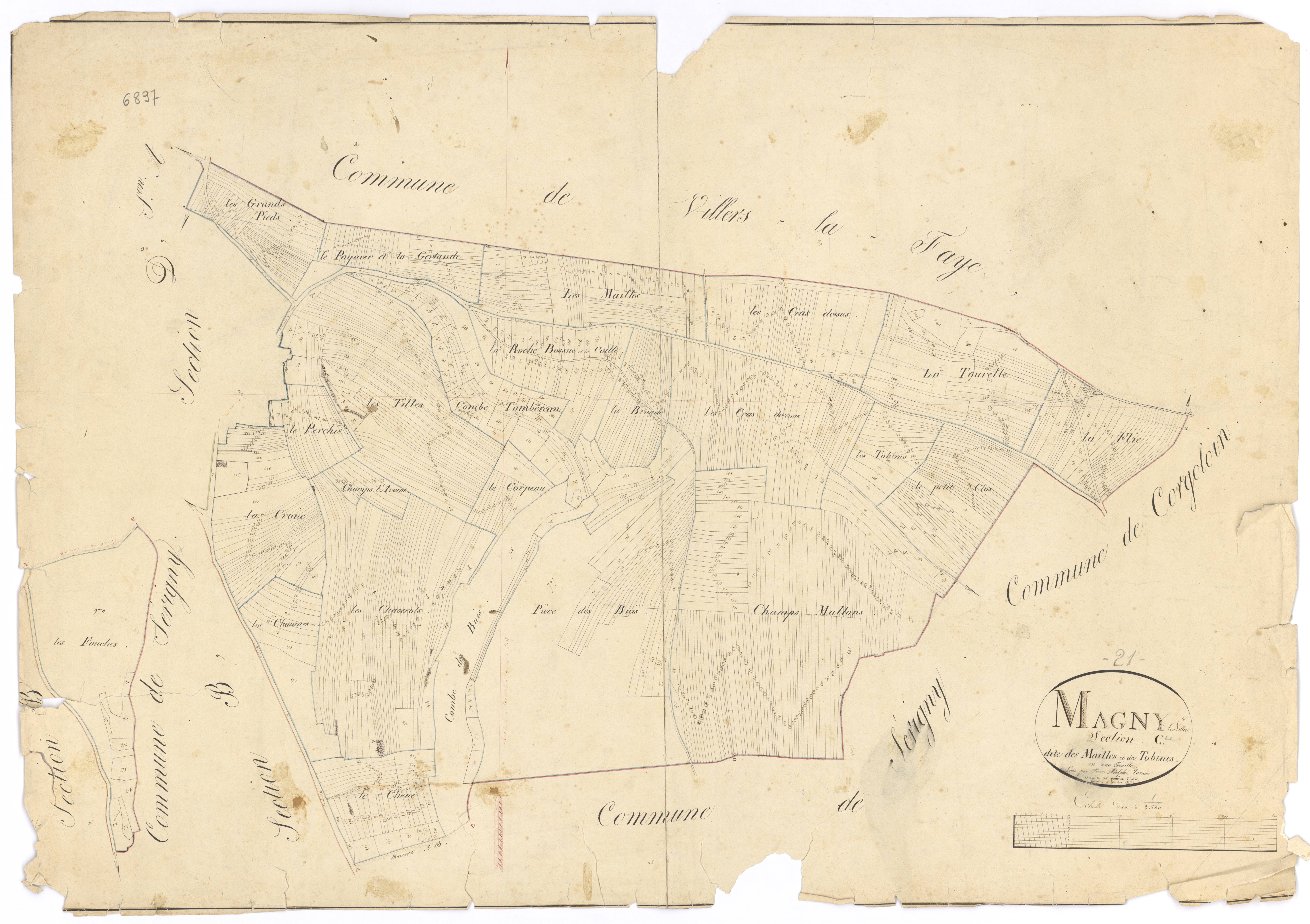 Magny-lès-Villers - Section C - 3 P PLAN 365/4