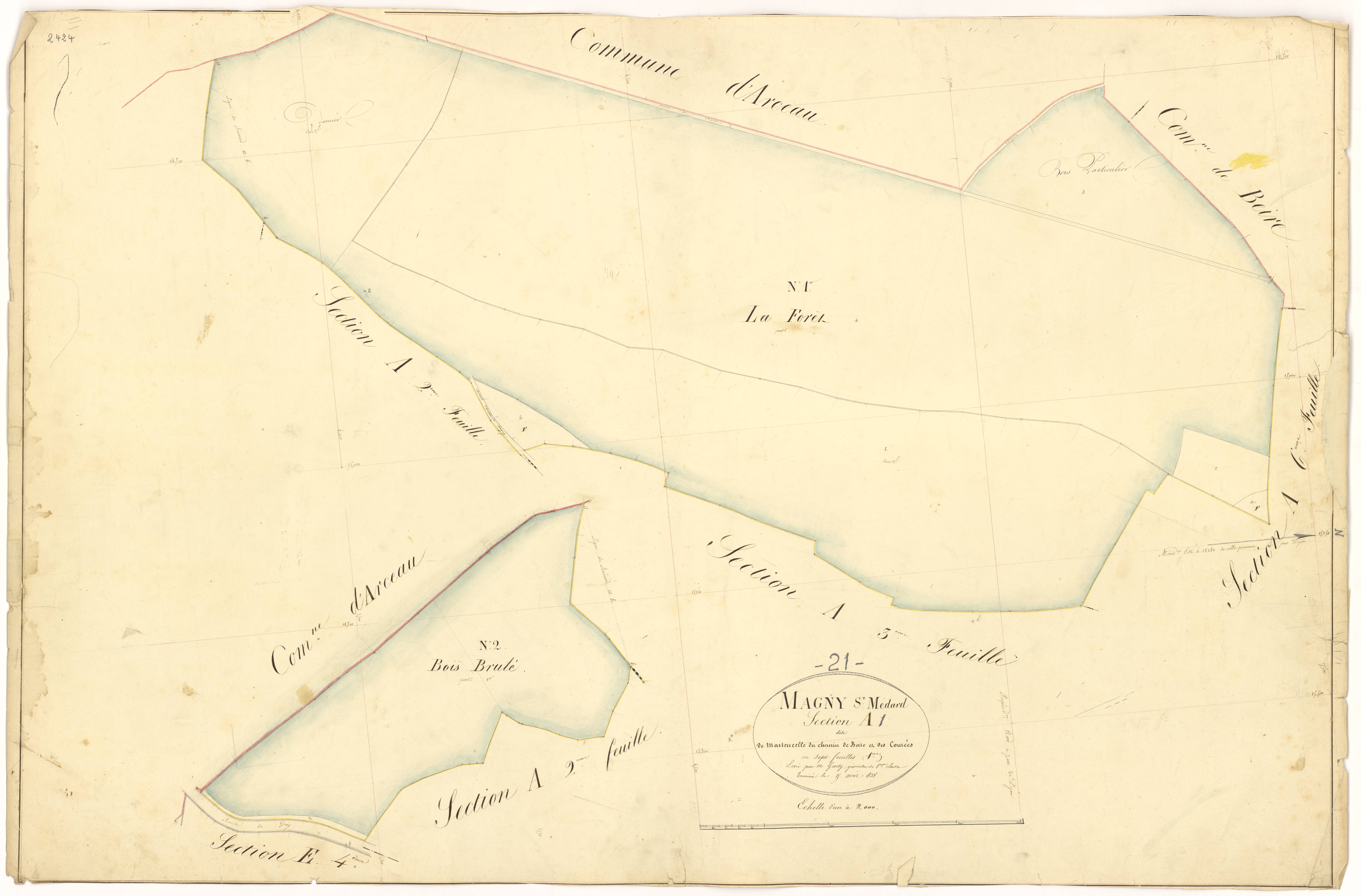 Magny-Saint-Médard - Section A1 - 3 P PLAN 366/3