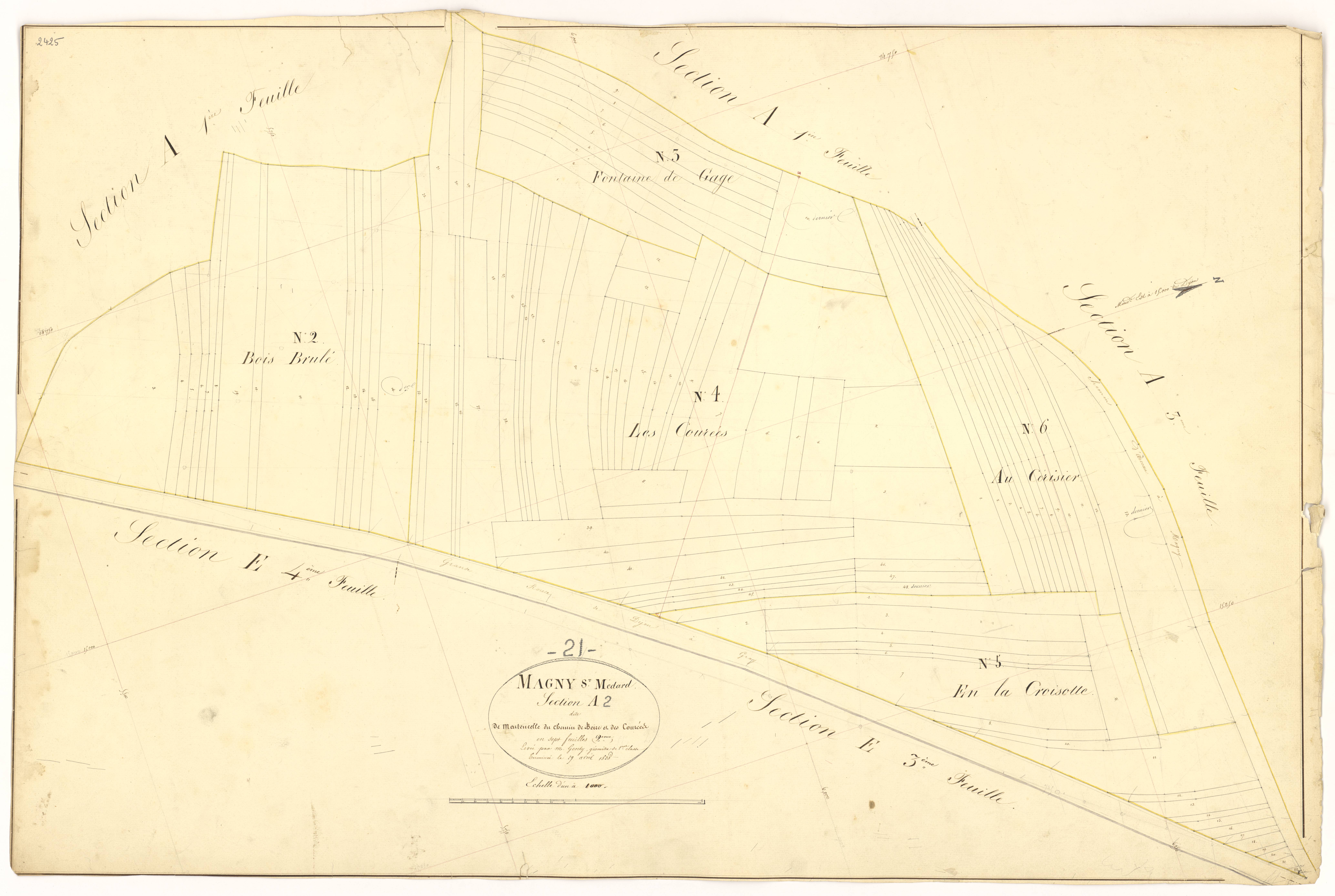 Magny-Saint-Médard - Section A2 - 3 P PLAN 366/4