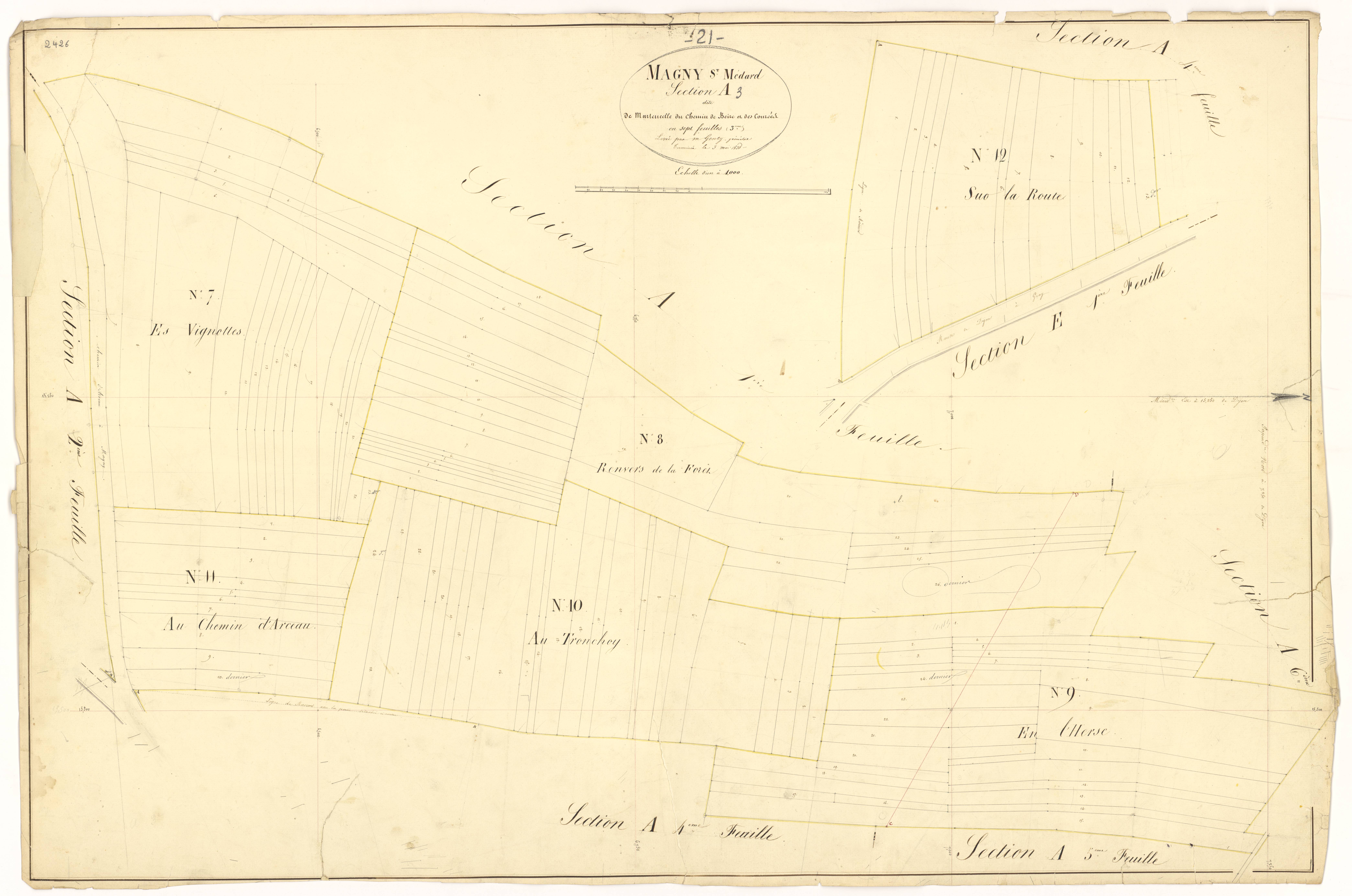Magny-Saint-Médard - Section A3 - 3 P PLAN 366/5