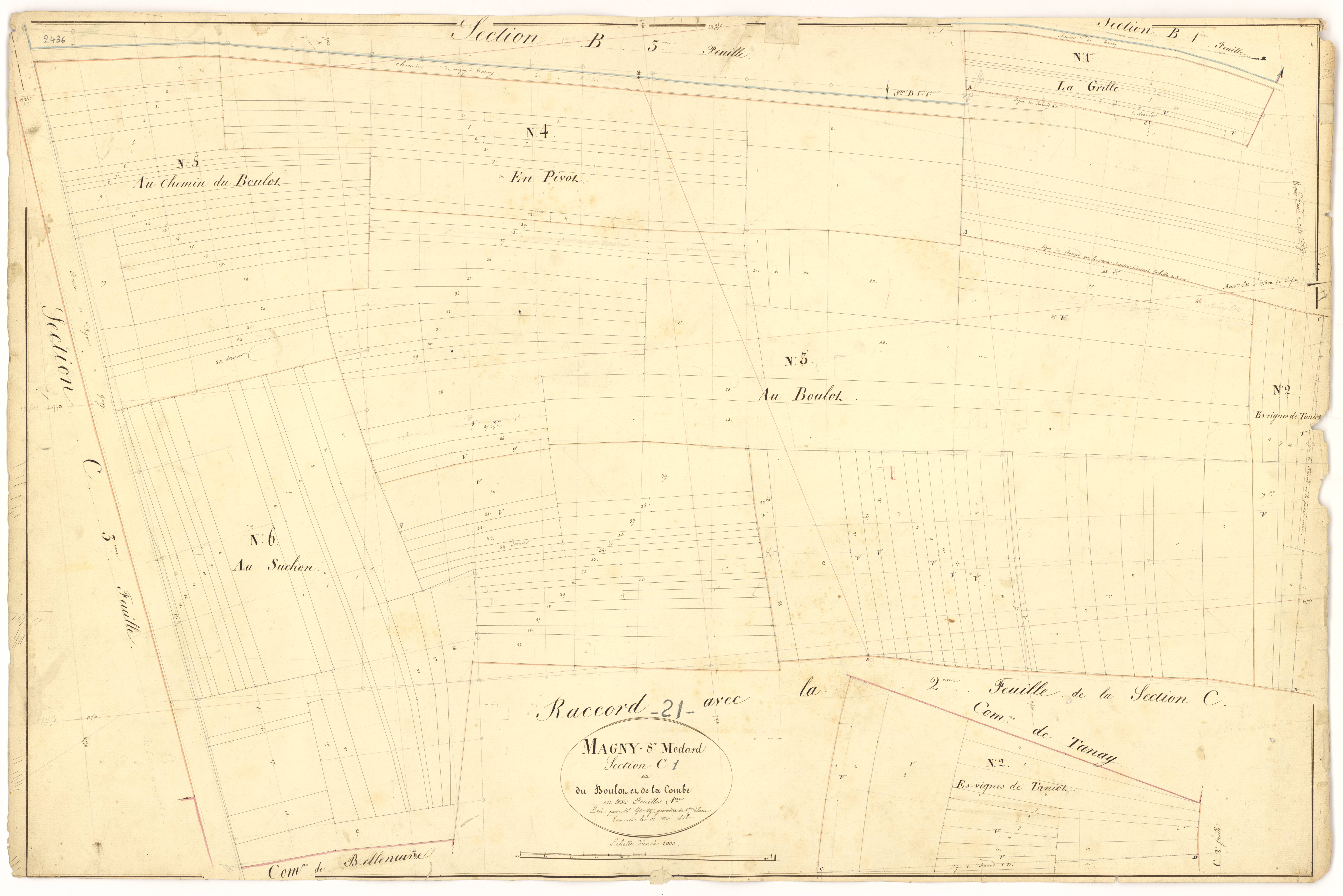 Magny-Saint-Médard - Section C1 - 3 P PLAN 366/15