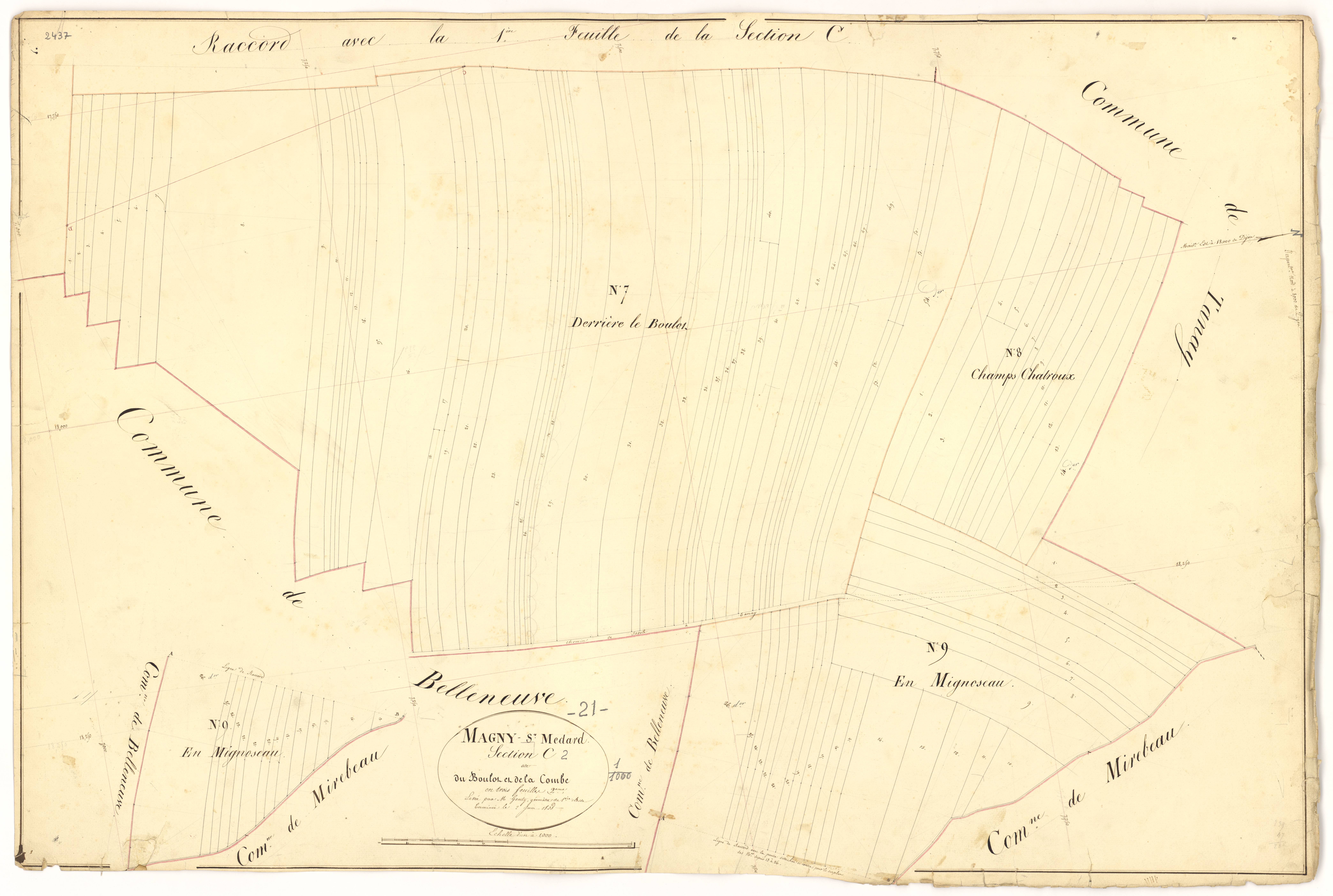 Magny-Saint-Médard - Section C2 - 3 P PLAN 366/16