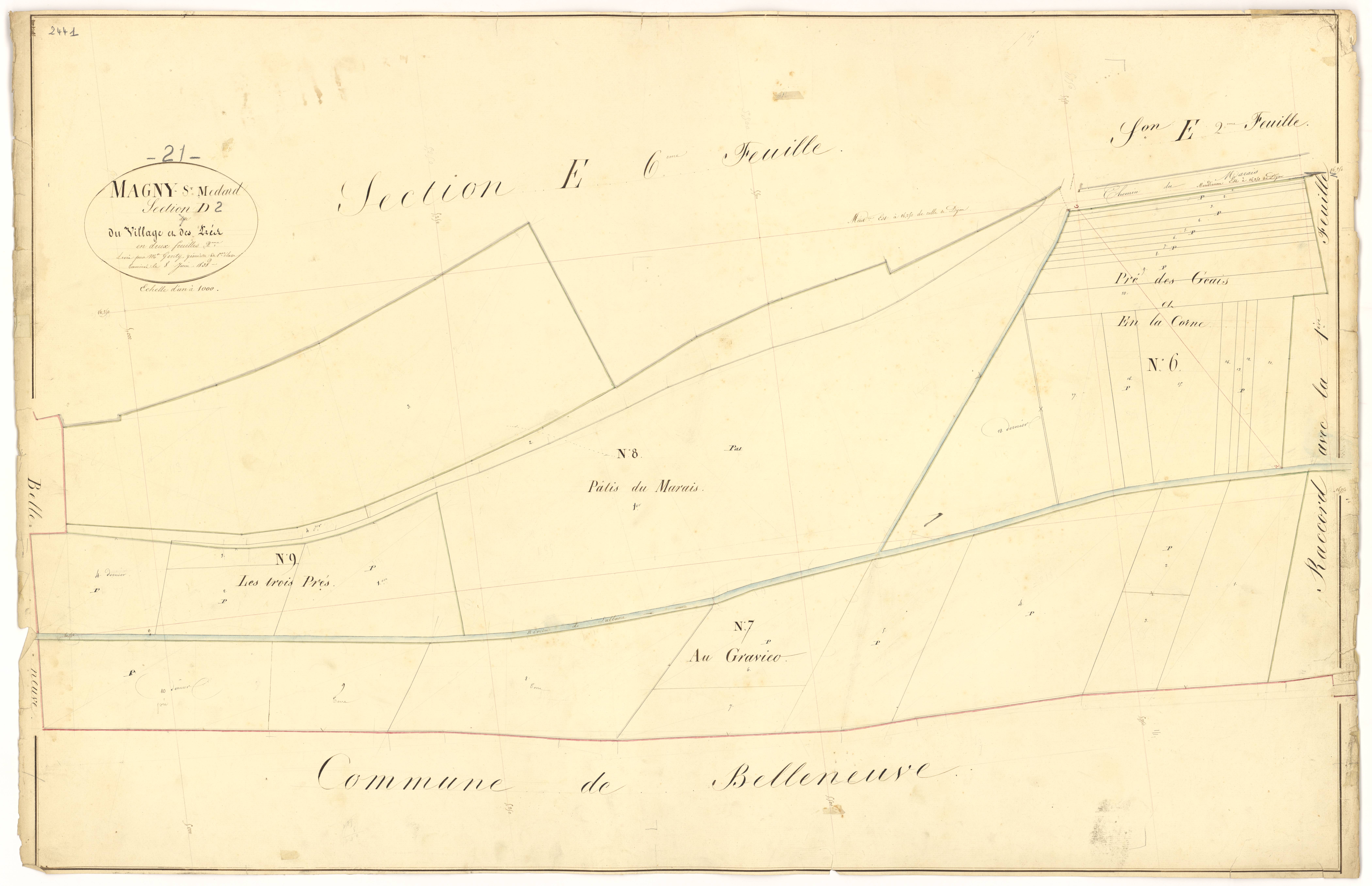 Magny-Saint-Médard - Section D2 - 3 P PLAN 366/20