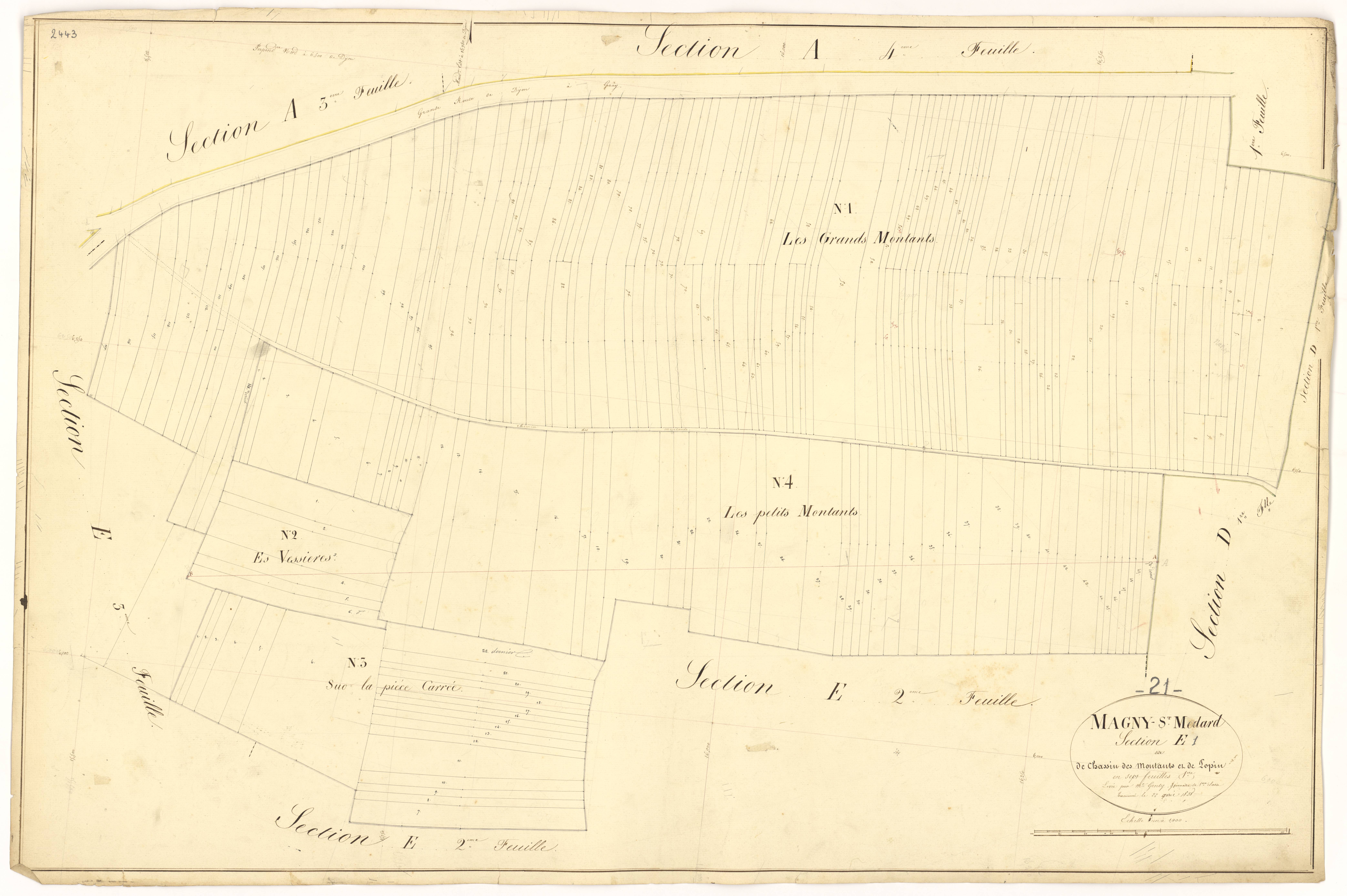 Magny-Saint-Médard - Section E1 - 3 P PLAN 366/22