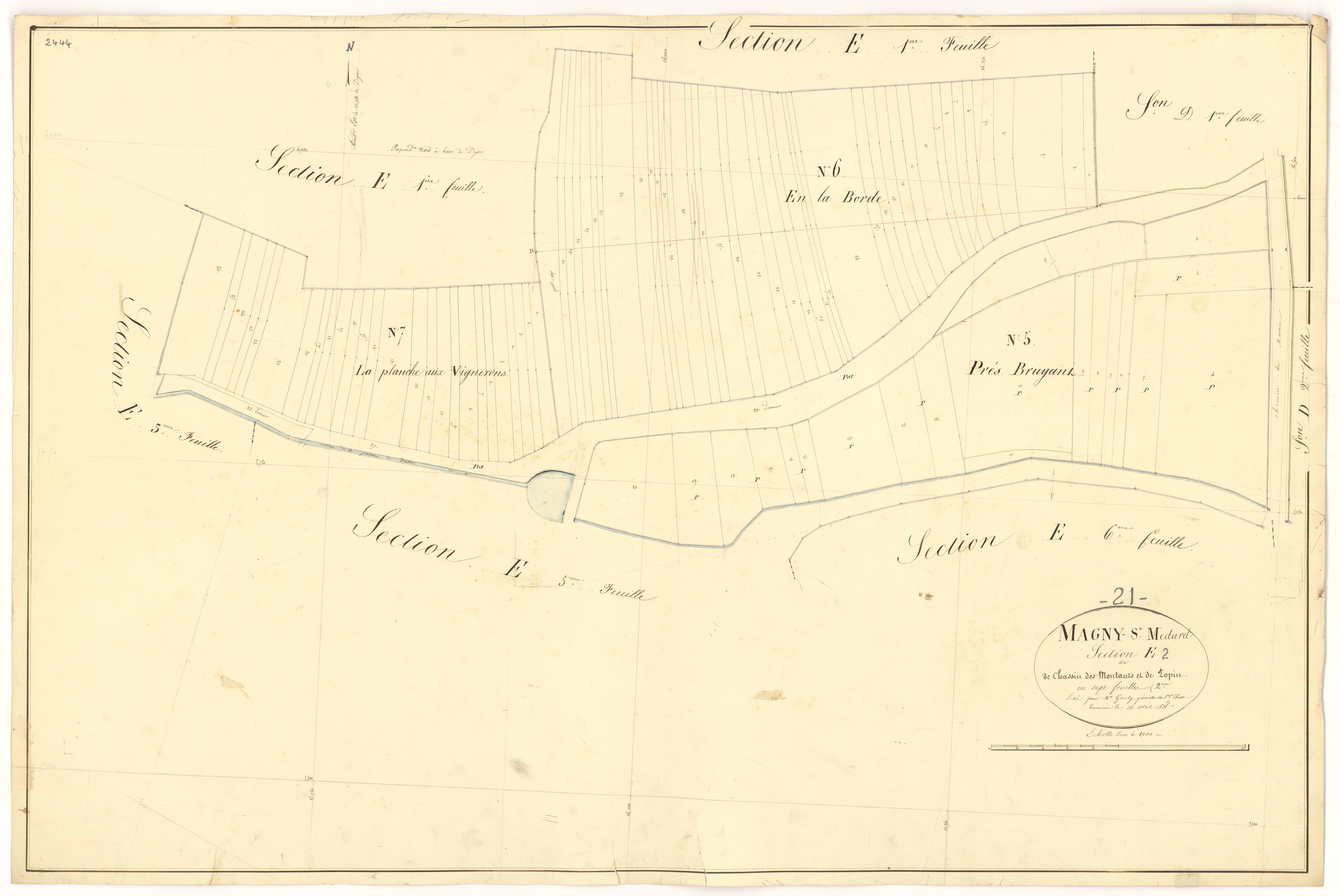 Magny-Saint-Médard - Section E2 - 3 P PLAN 366/23