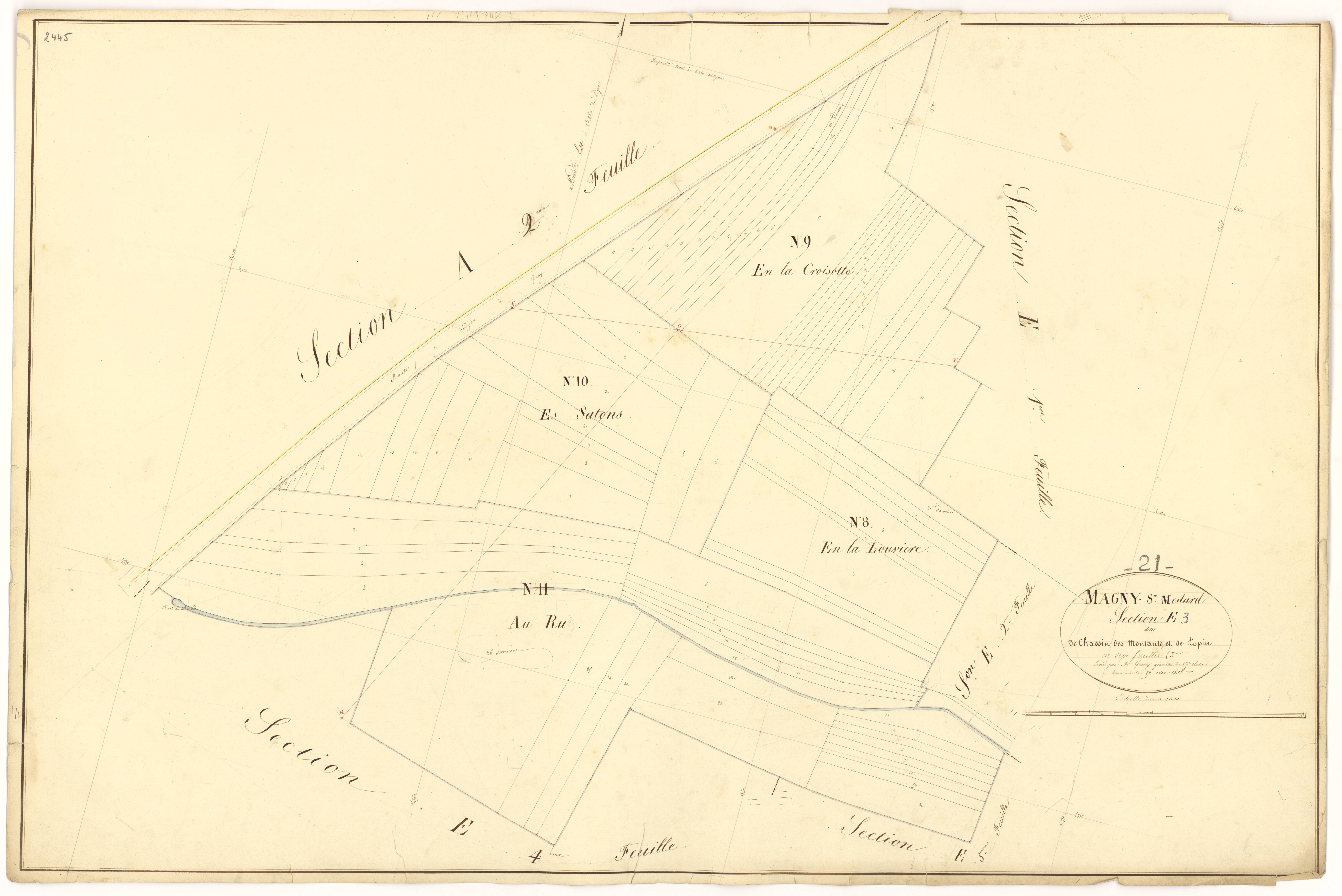 Magny-Saint-Médard - Section E3 - 3 P PLAN 366/24