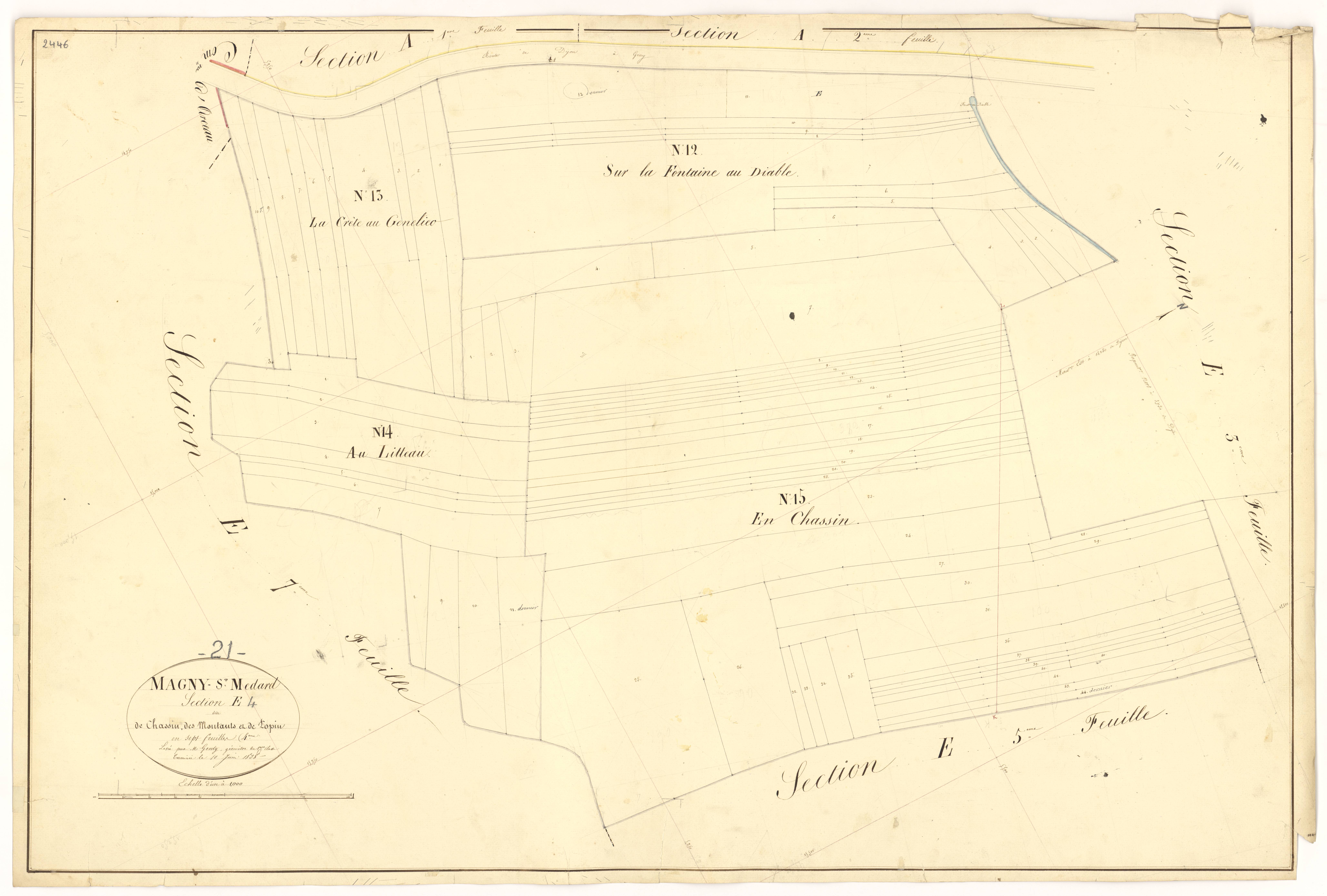 Magny-Saint-Médard - Section E4 - 3 P PLAN 366/25