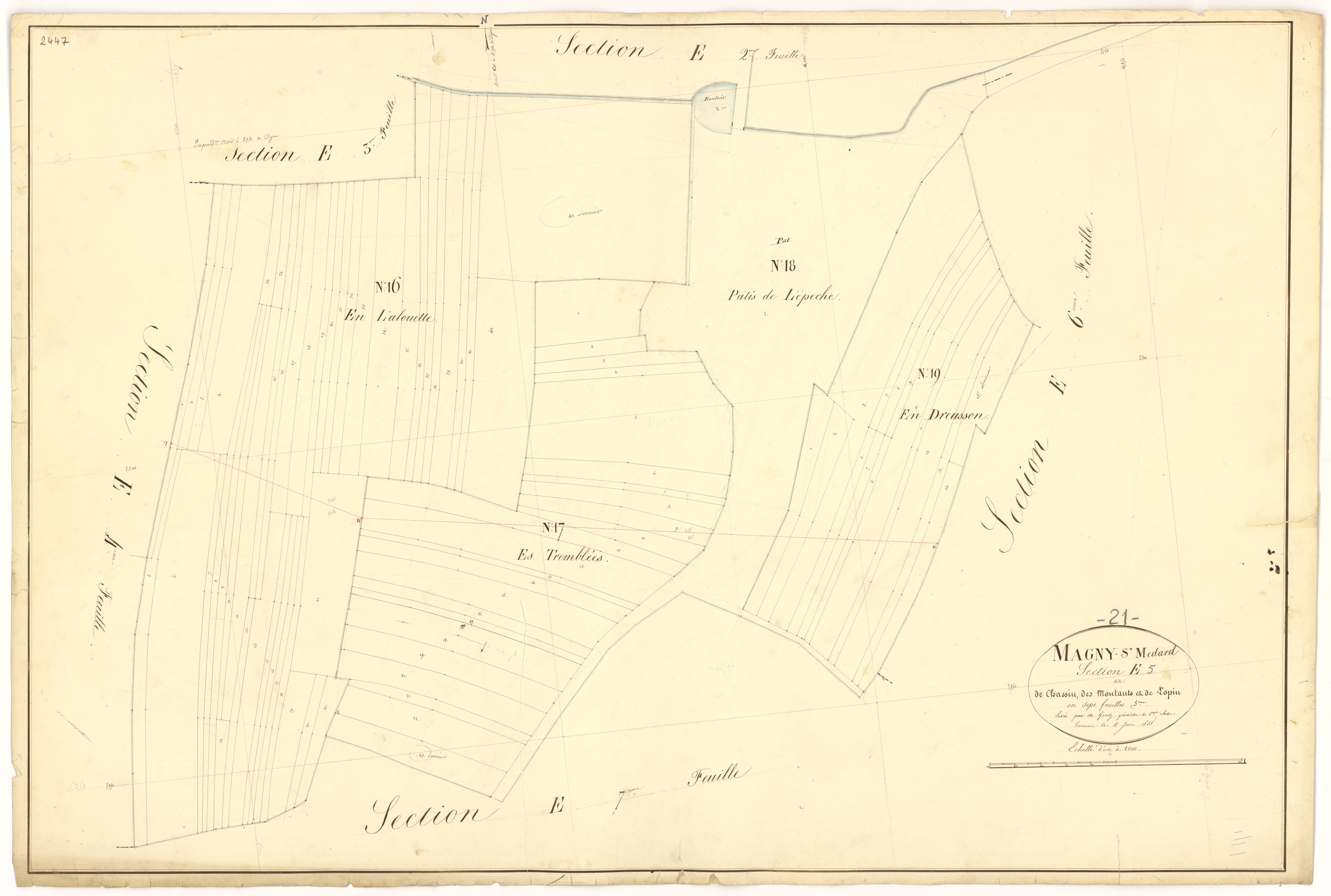 Magny-Saint-Médard - Section E5 - 3 P PLAN 366/26
