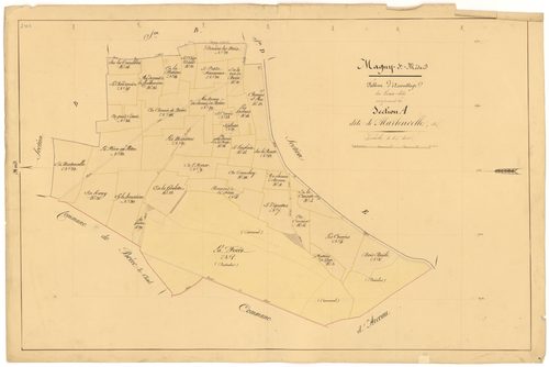 Magny-Saint-Médard - Section A (tableau d'assemblage) - 3 P PLAN 366/2