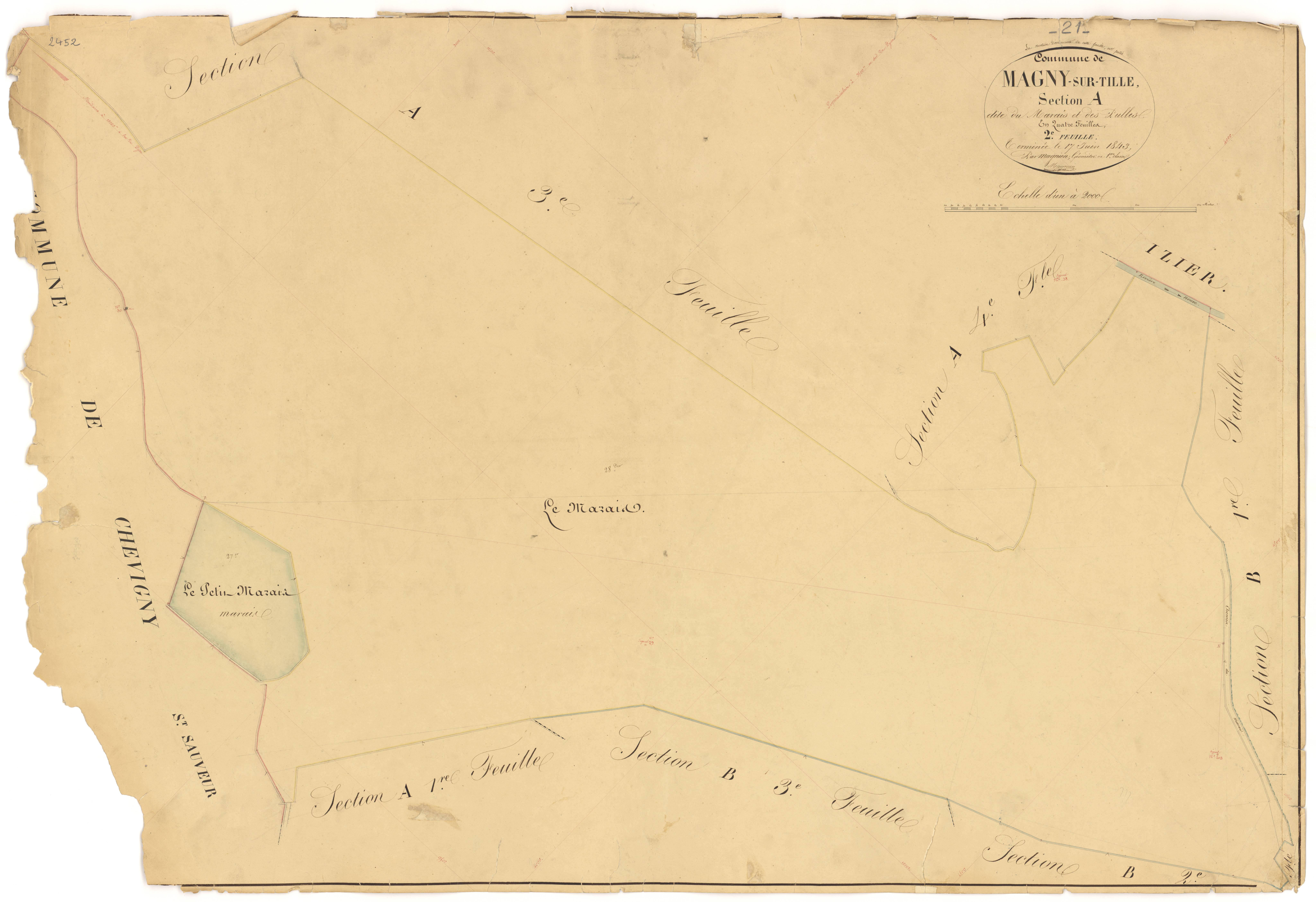 Magny-sur-Tille - Section A2 - 3 P PLAN 367/3