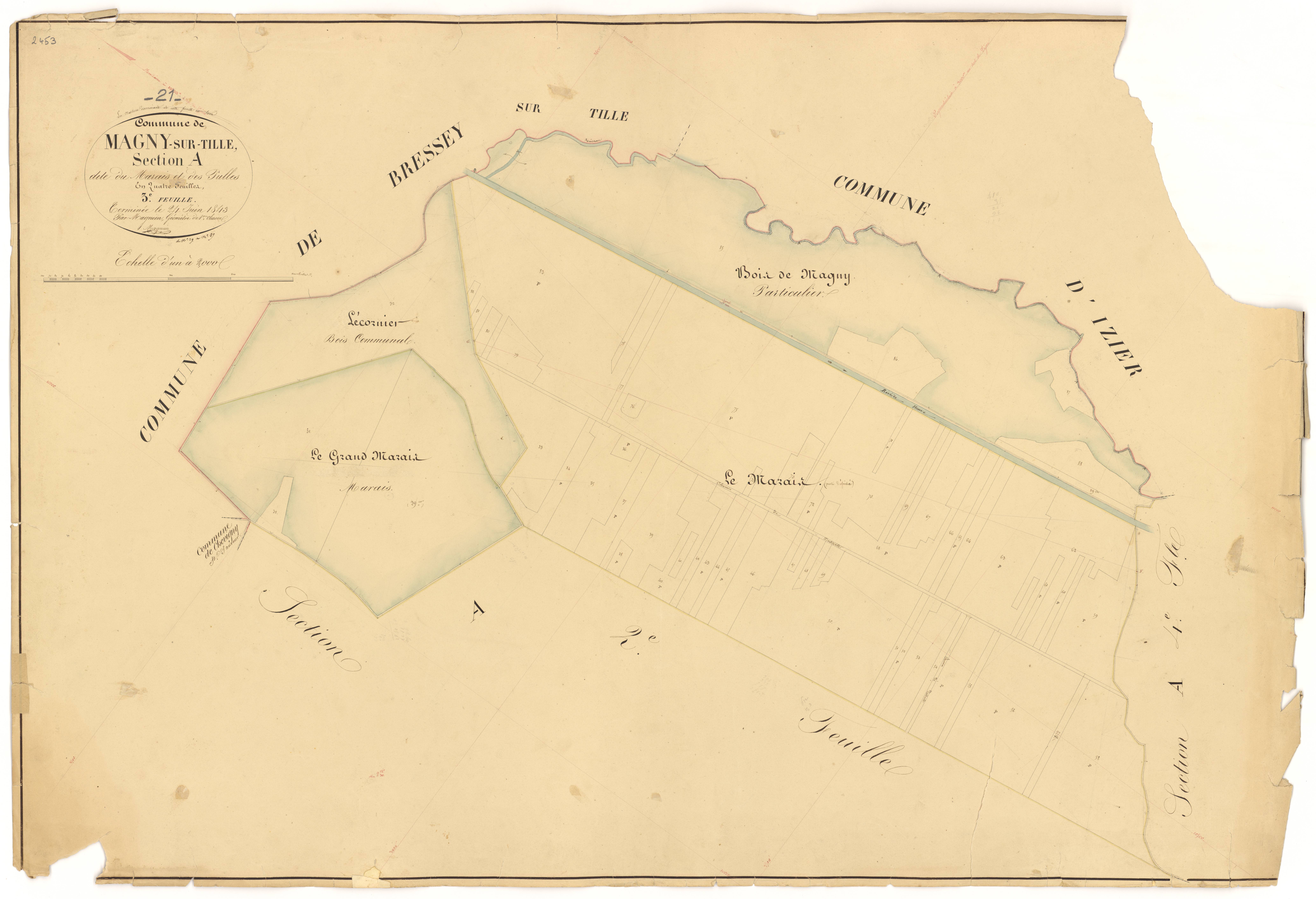 Magny-sur-Tille - Section A3 - 3 P PLAN 367/4