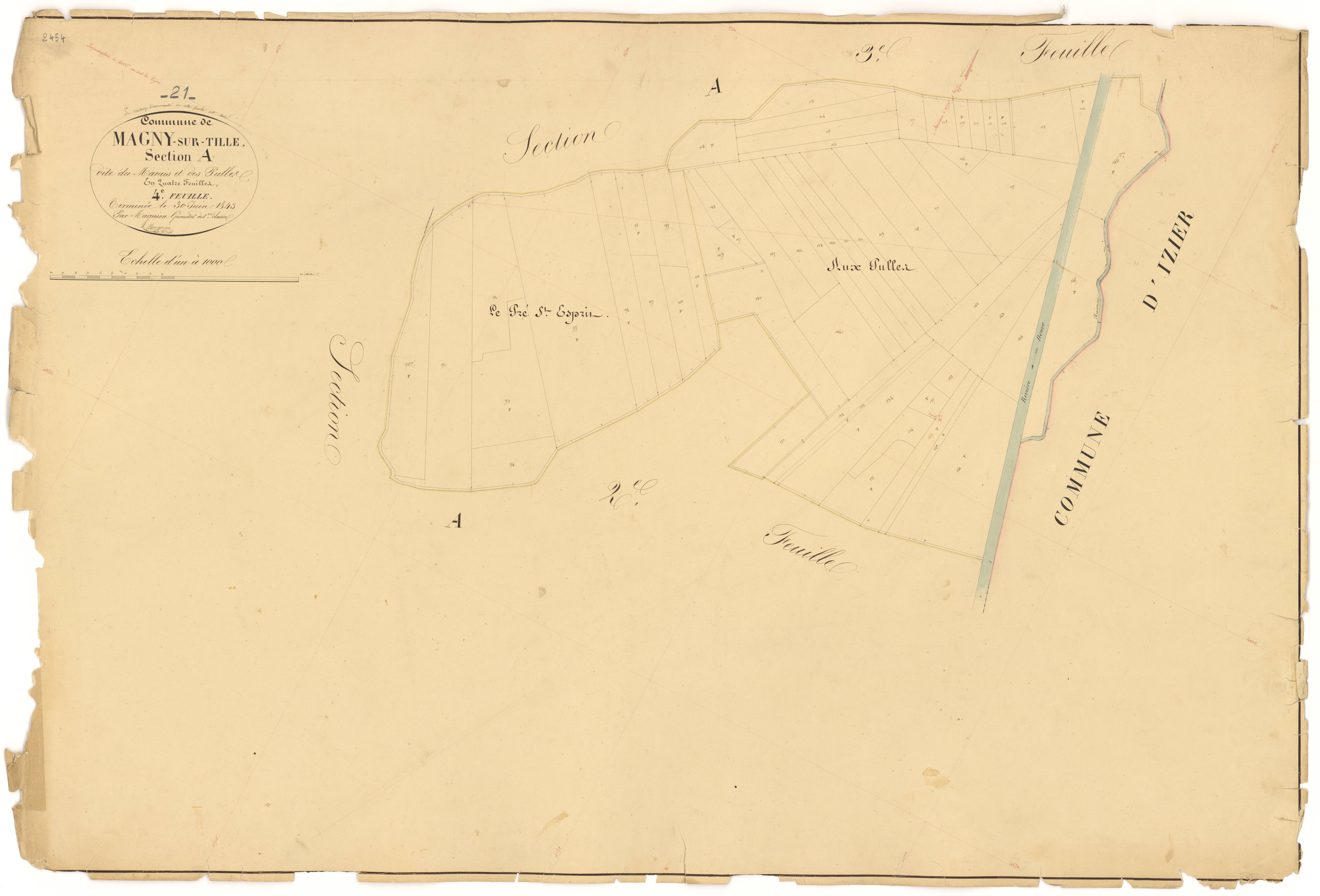 Magny-sur-Tille - Section A4 - 3 P PLAN 367/5
