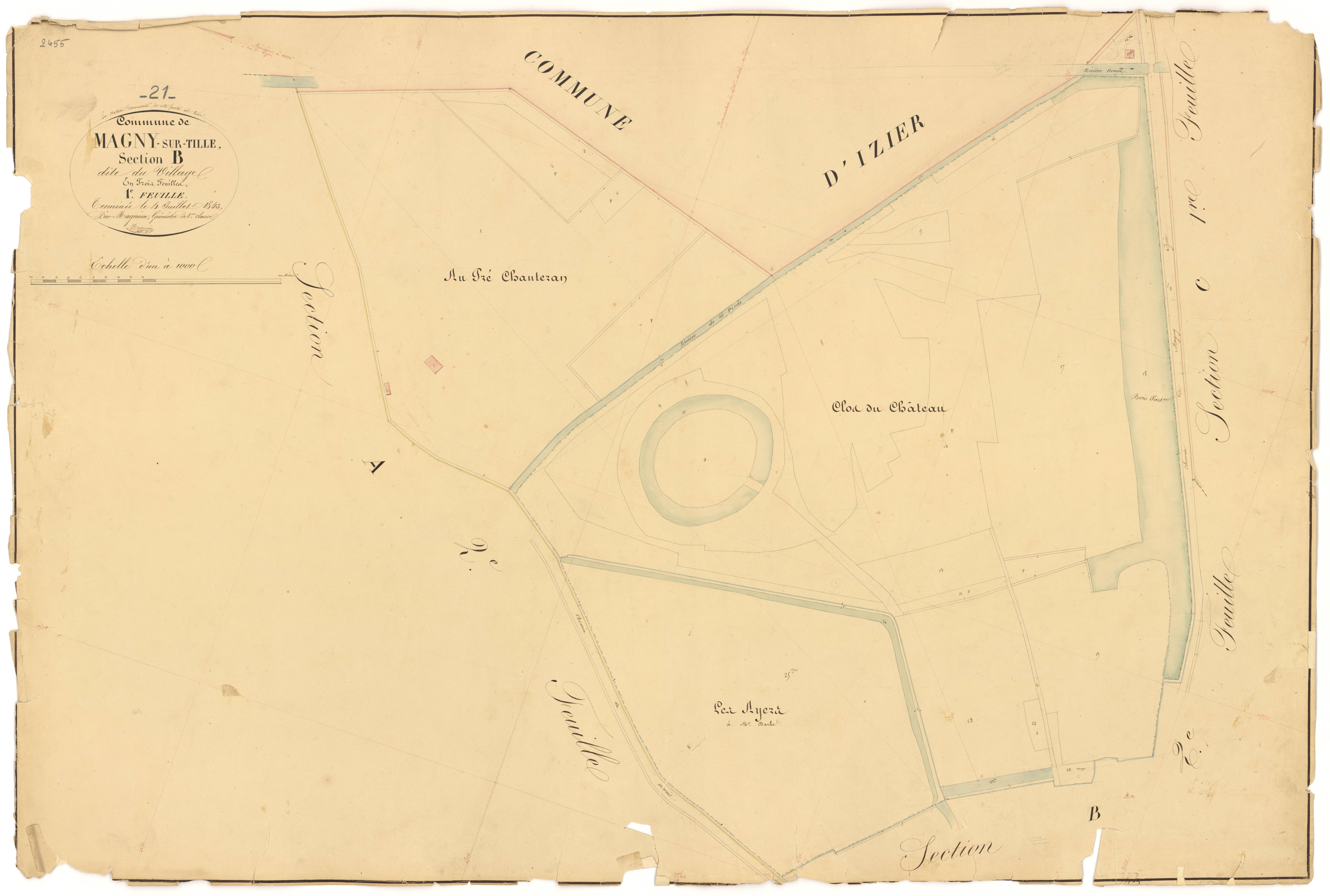 Magny-sur-Tille - Section B1 - 3 P PLAN 367/6