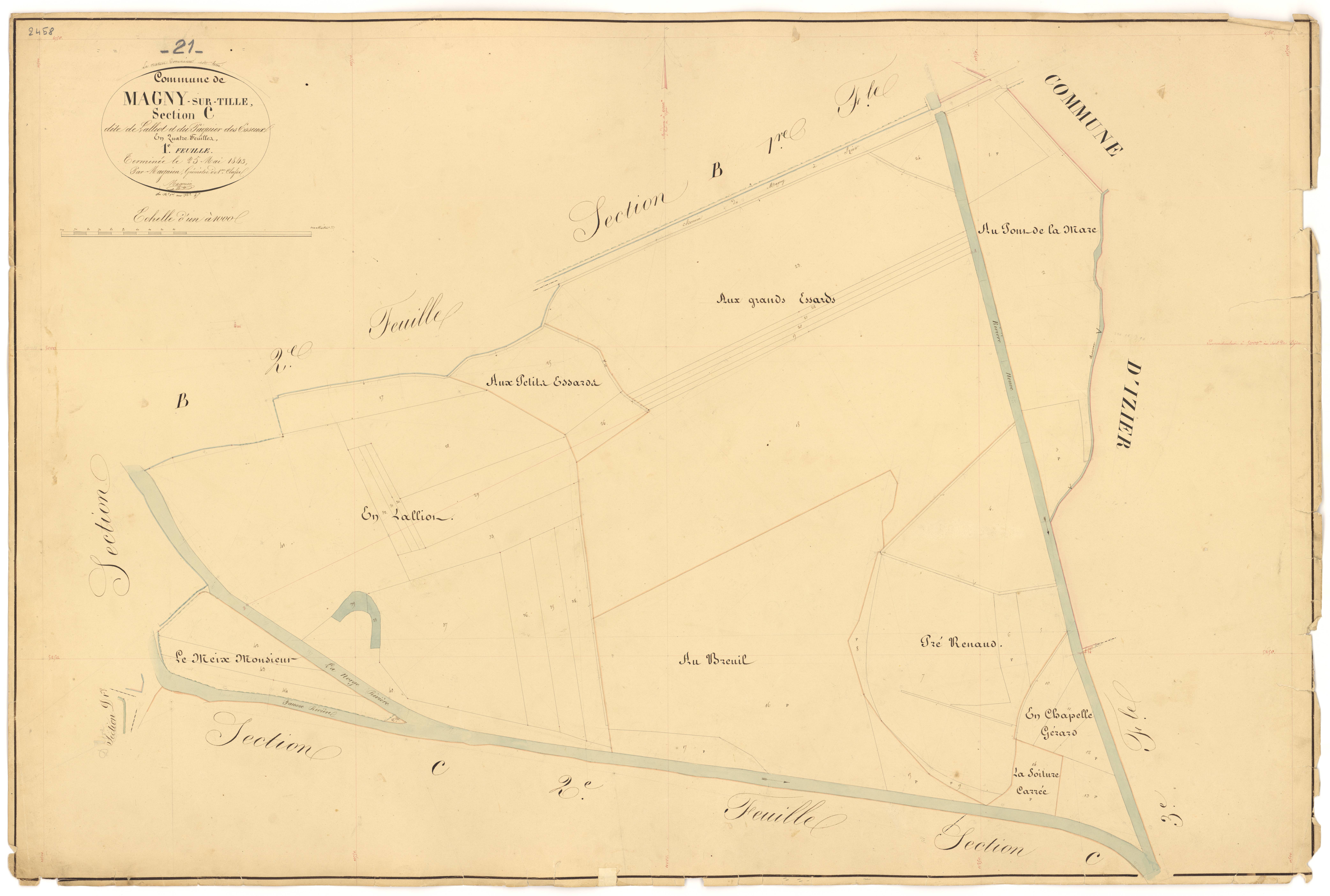 Magny-sur-Tille - Section C1 - 3 P PLAN 367/9