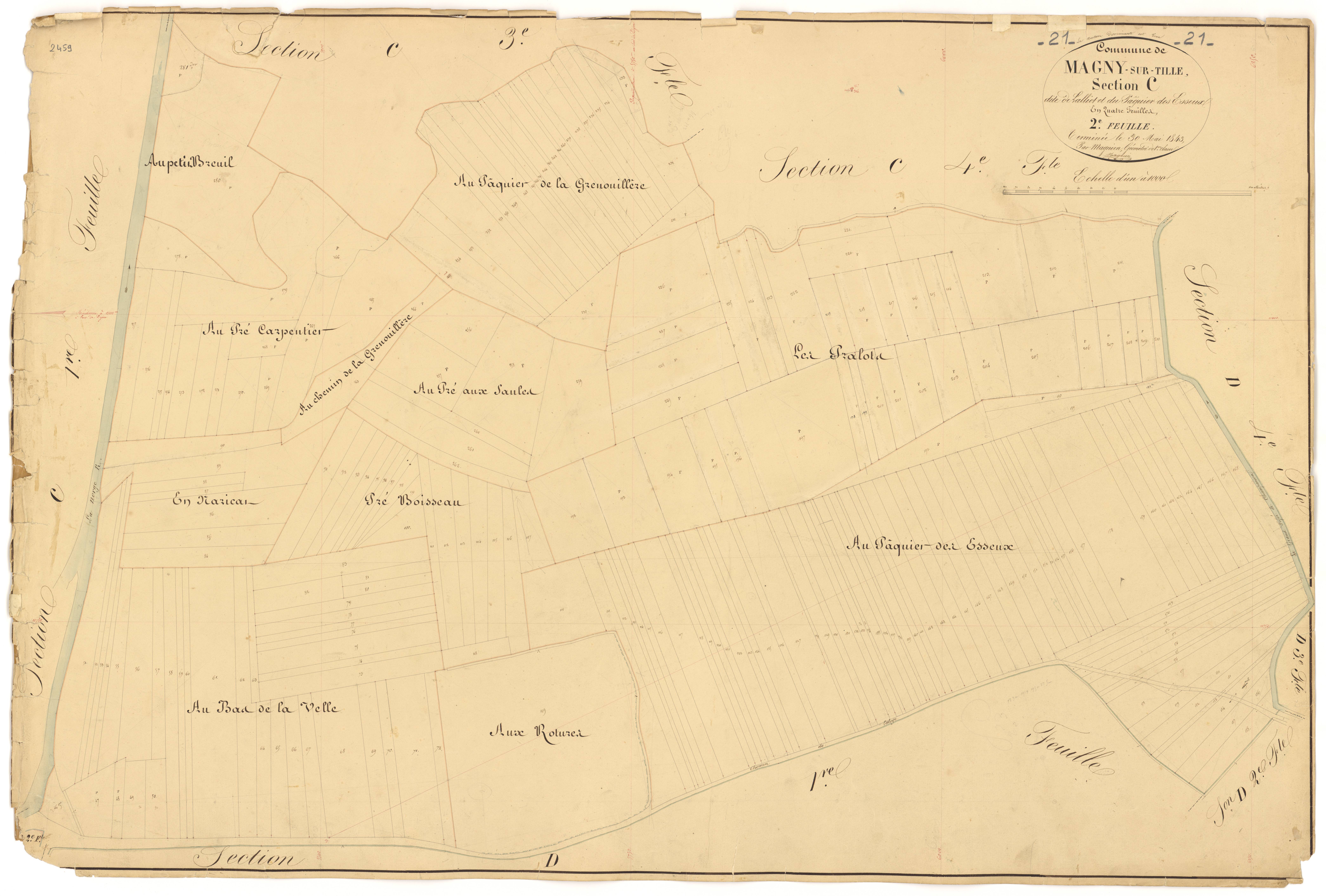 Magny-sur-Tille - Section C2 - 3 P PLAN 367/10