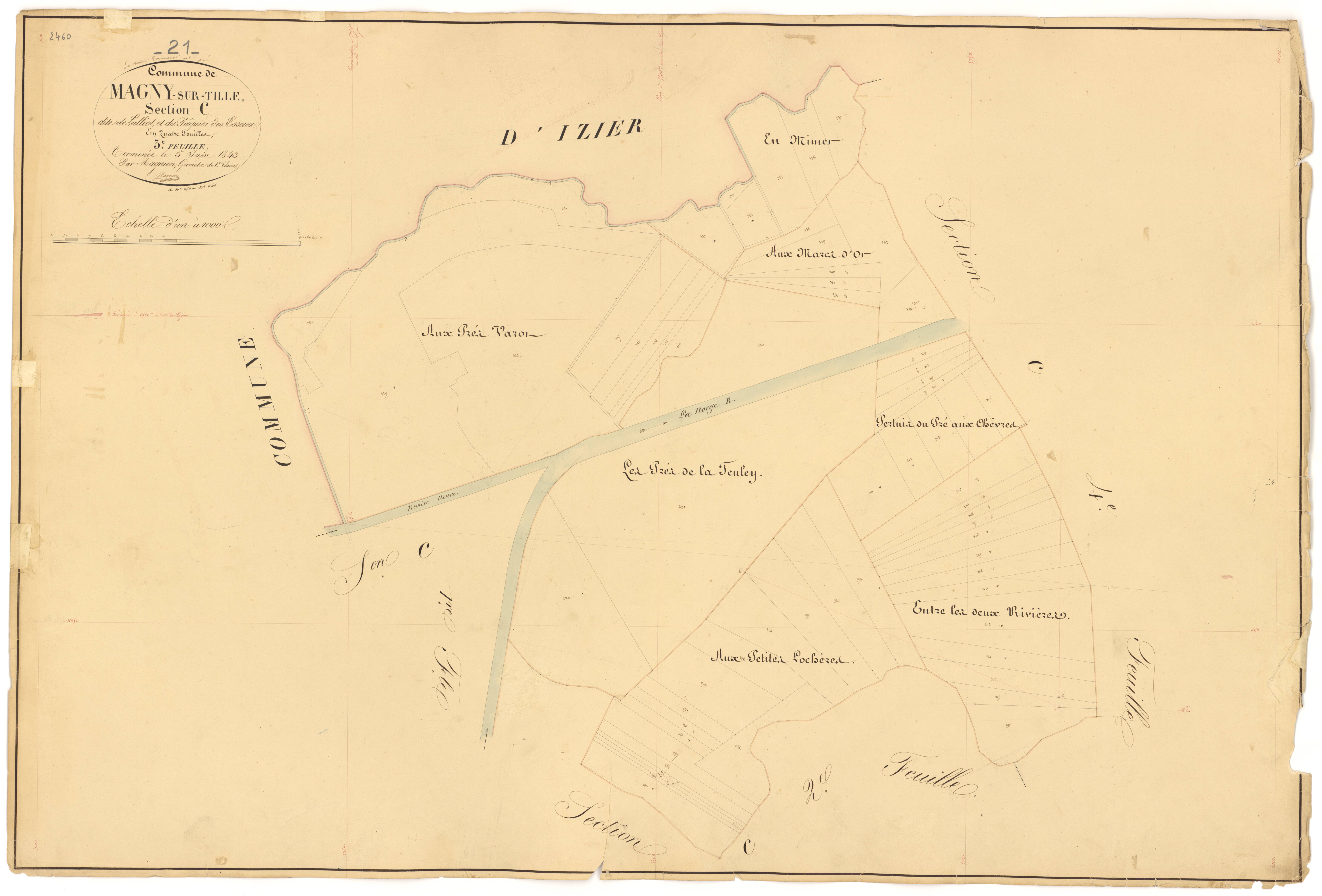 Magny-sur-Tille - Section C3 - 3 P PLAN 367/11