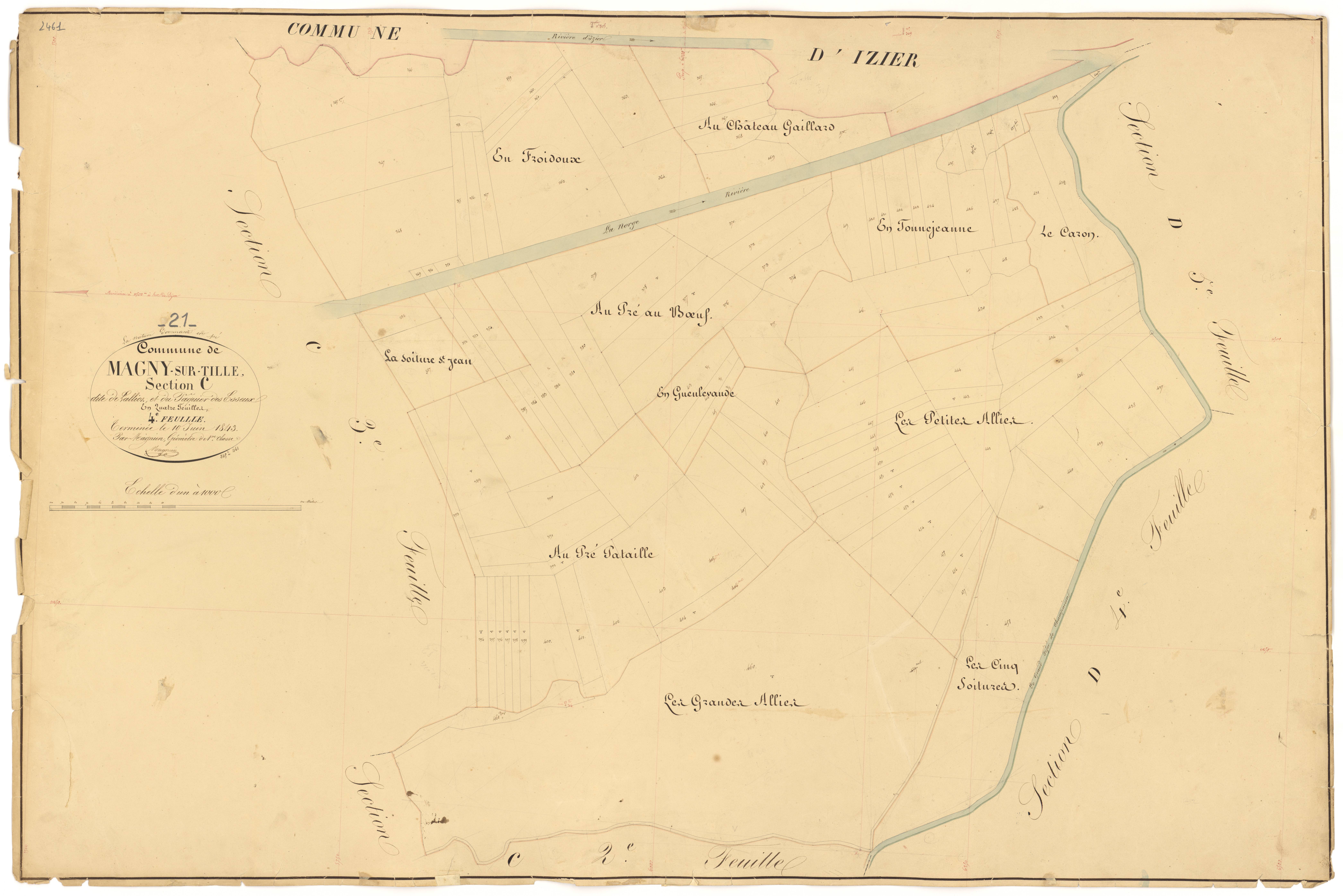 Magny-sur-Tille - Section C4 - 3 P PLAN 367/12