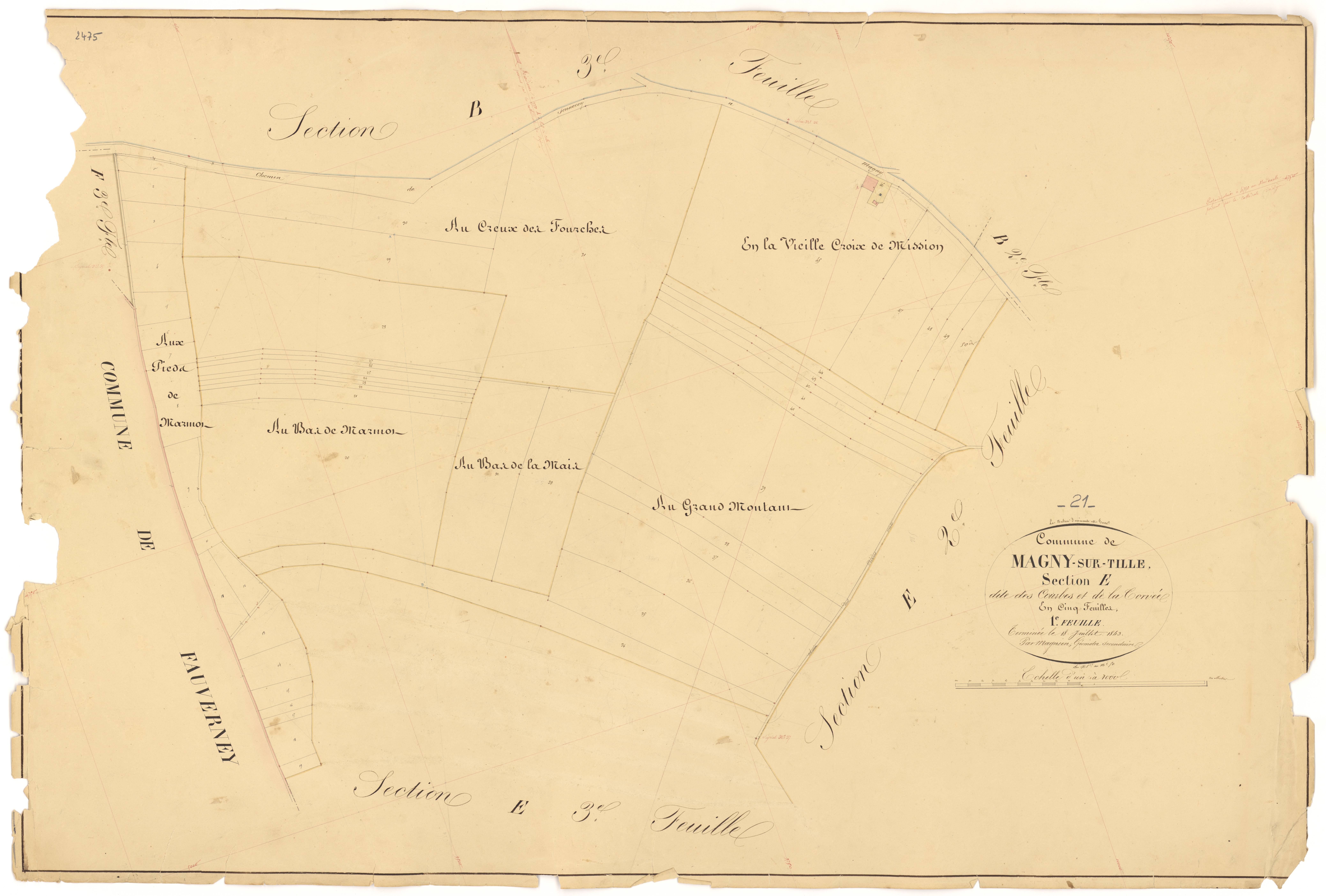 Magny-sur-Tille - Section E1 - 3 P PLAN 367/26