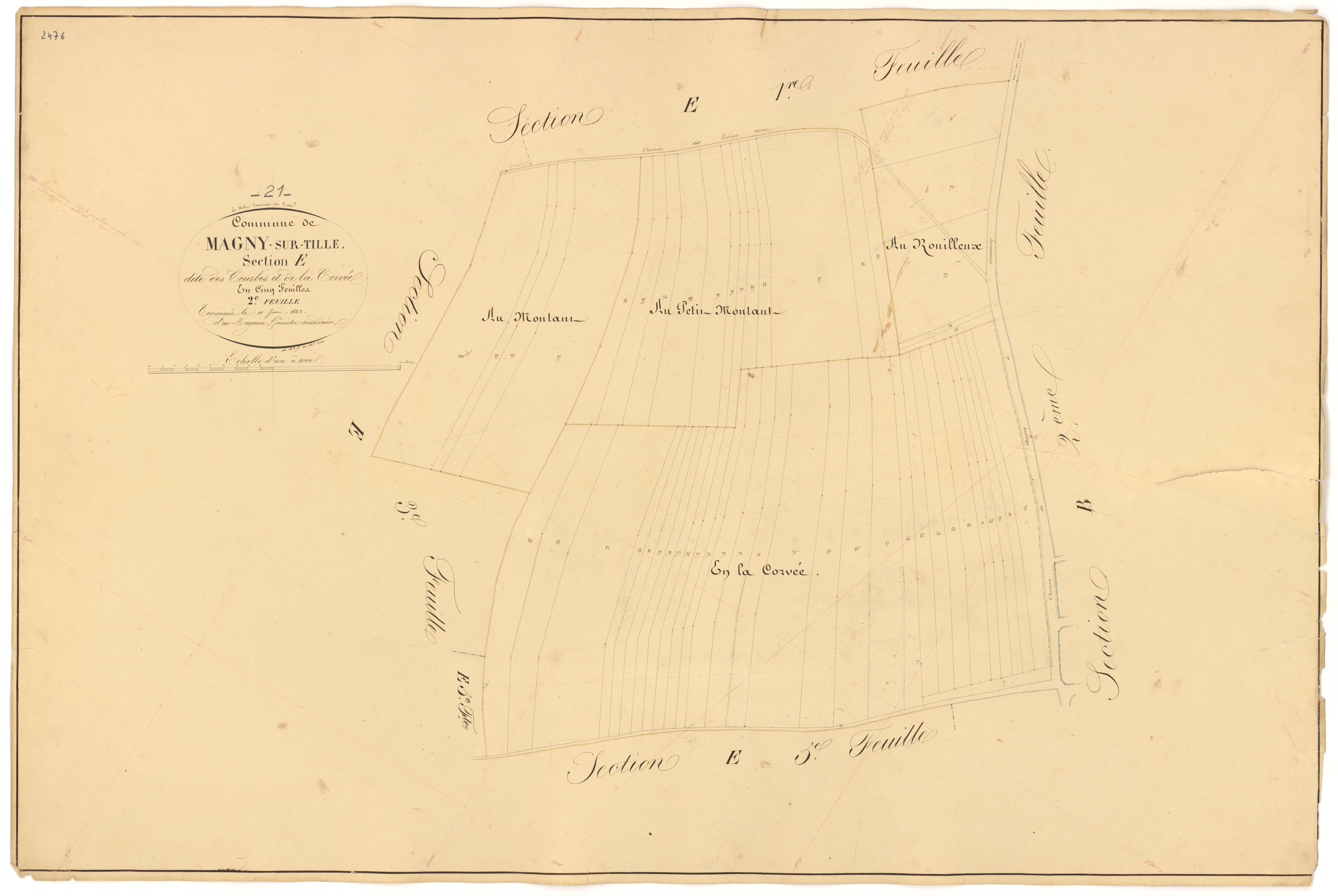 Magny-sur-Tille - Section E2 - 3 P PLAN 367/27