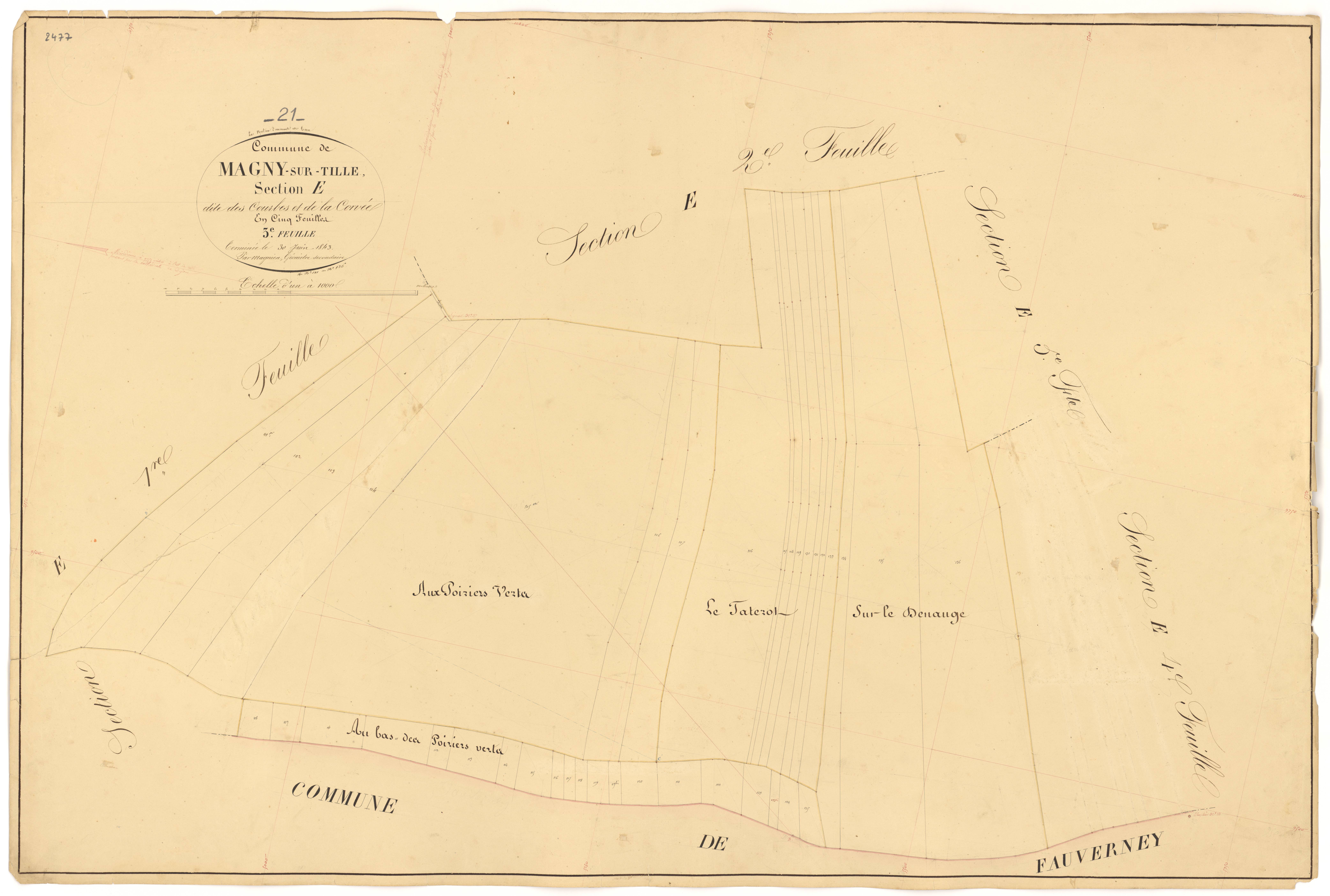 Magny-sur-Tille - Section E3 - 3 P PLAN 367/28
