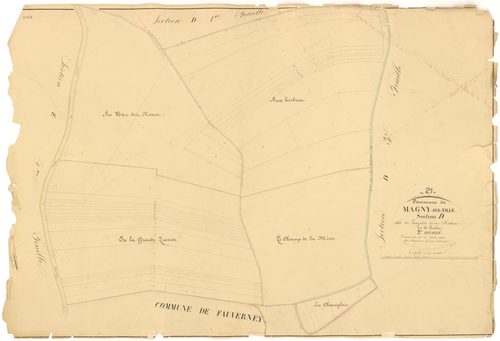 Magny-sur-Tille - Section D2 - 3 P PLAN 367/14